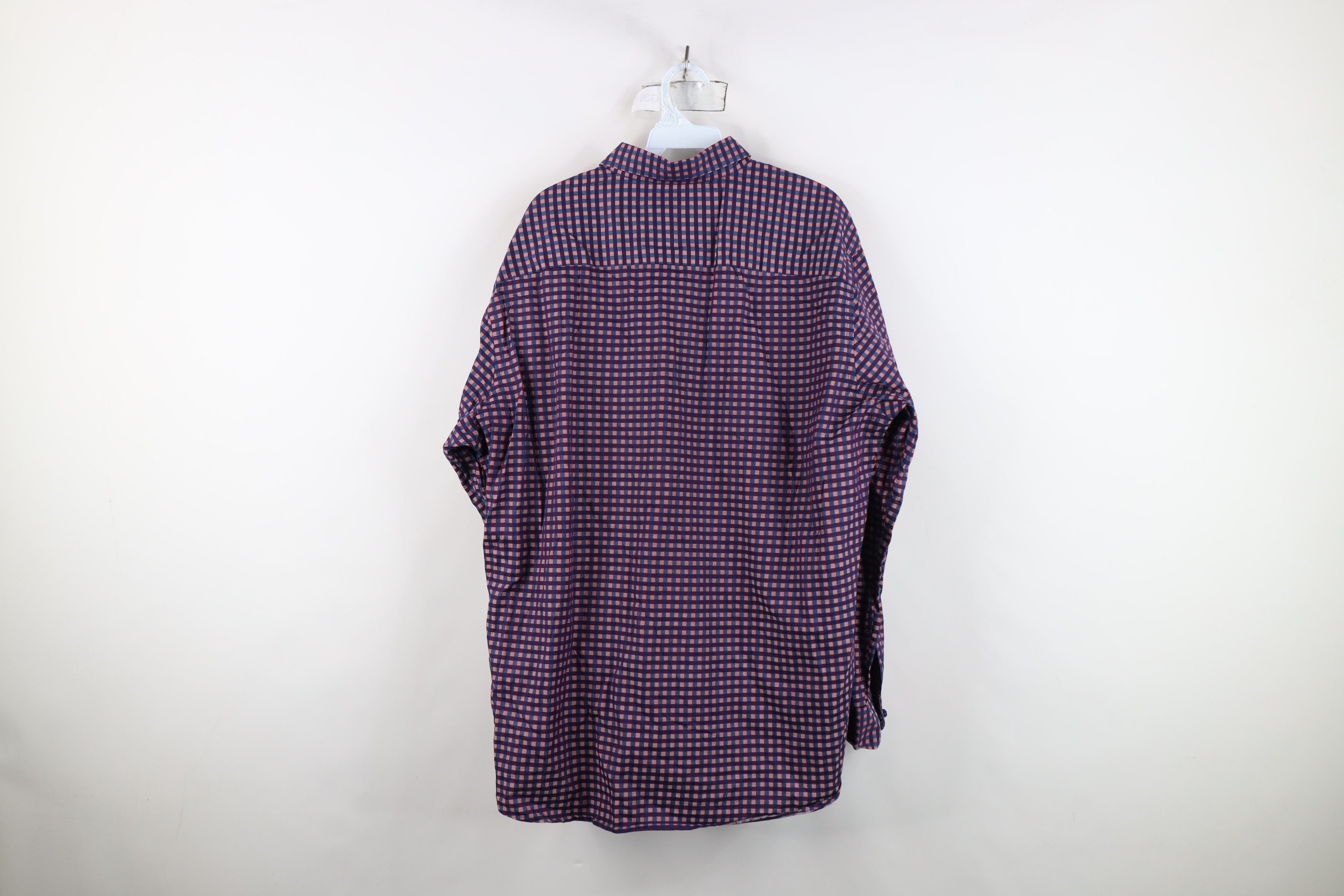 Johnston & Murphy Johnston & Murphy Plaid Collared Button Shirt Cotton Size US XL / EU 56 / 4 - 11 Thumbnail