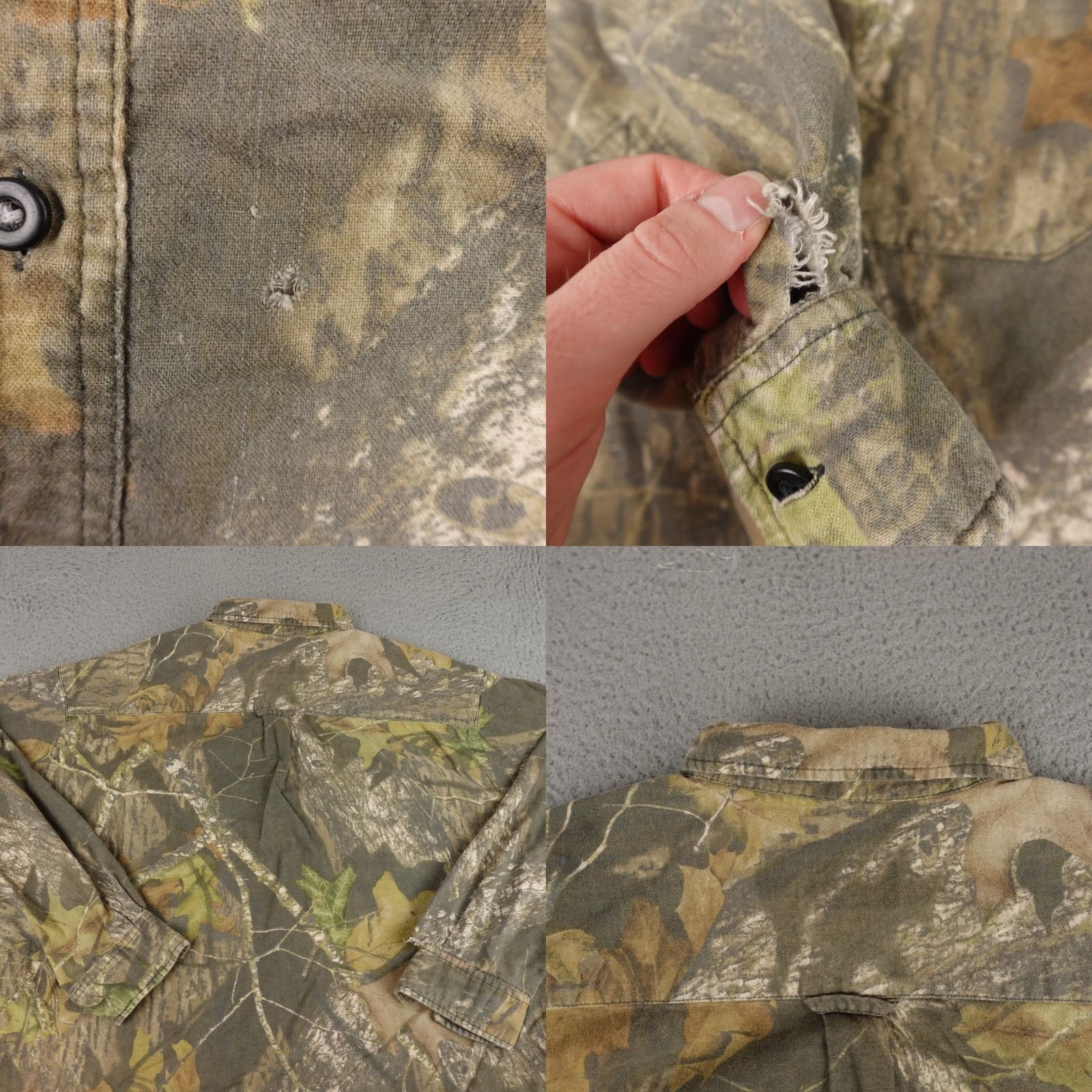 Vintage VINTAGE Mossy Oak Camo Shirt Mens 2XL Green Brown Long Sleeve Button Hunting Size US XXL / EU 58 / 5 - 8 Thumbnail