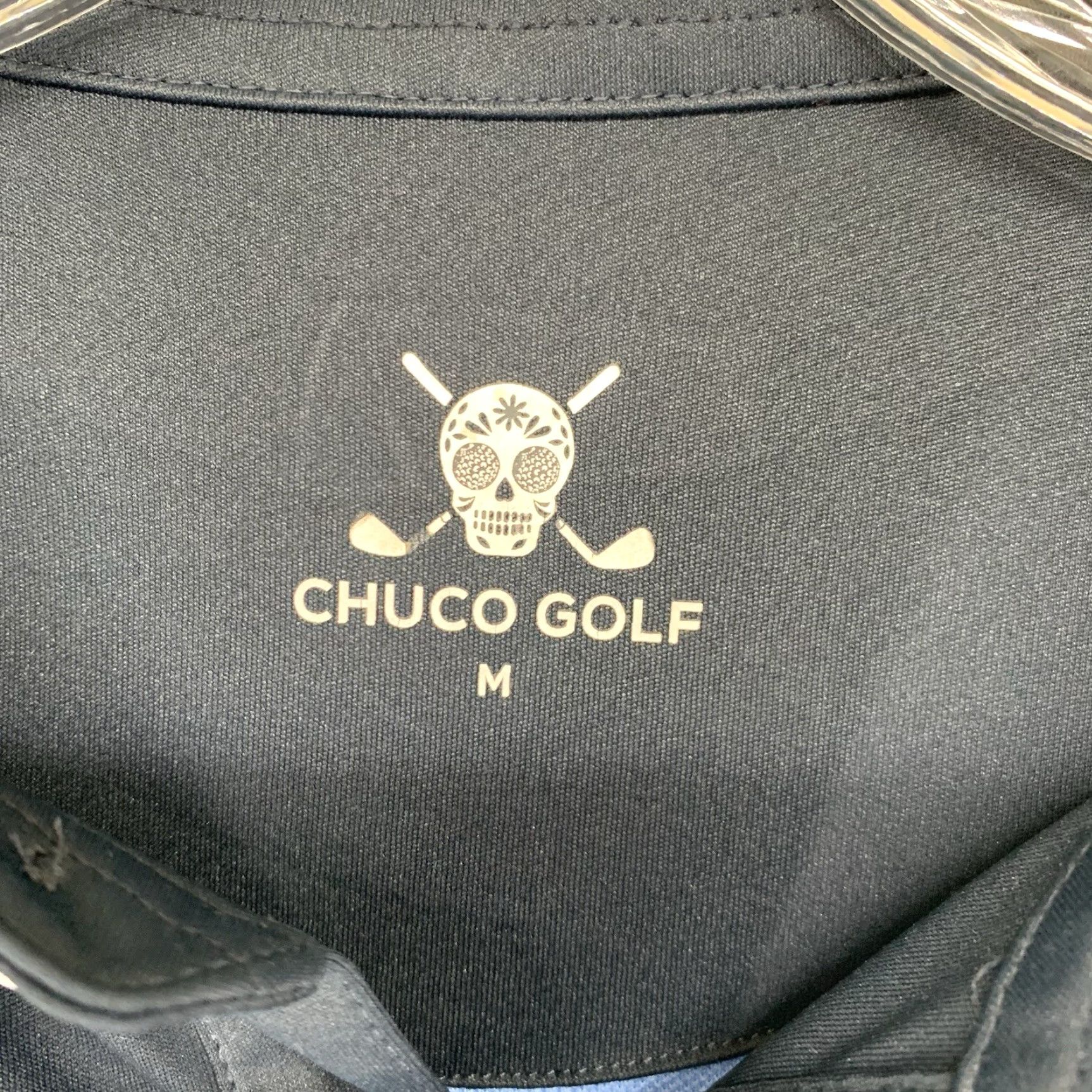 Sugar CHUCO GOLF POLY GOLF SHIRT Mens Medium Sugar Skull Clubs Logo Colour Block Size US M / EU 48-50 / 2 - 4 Thumbnail