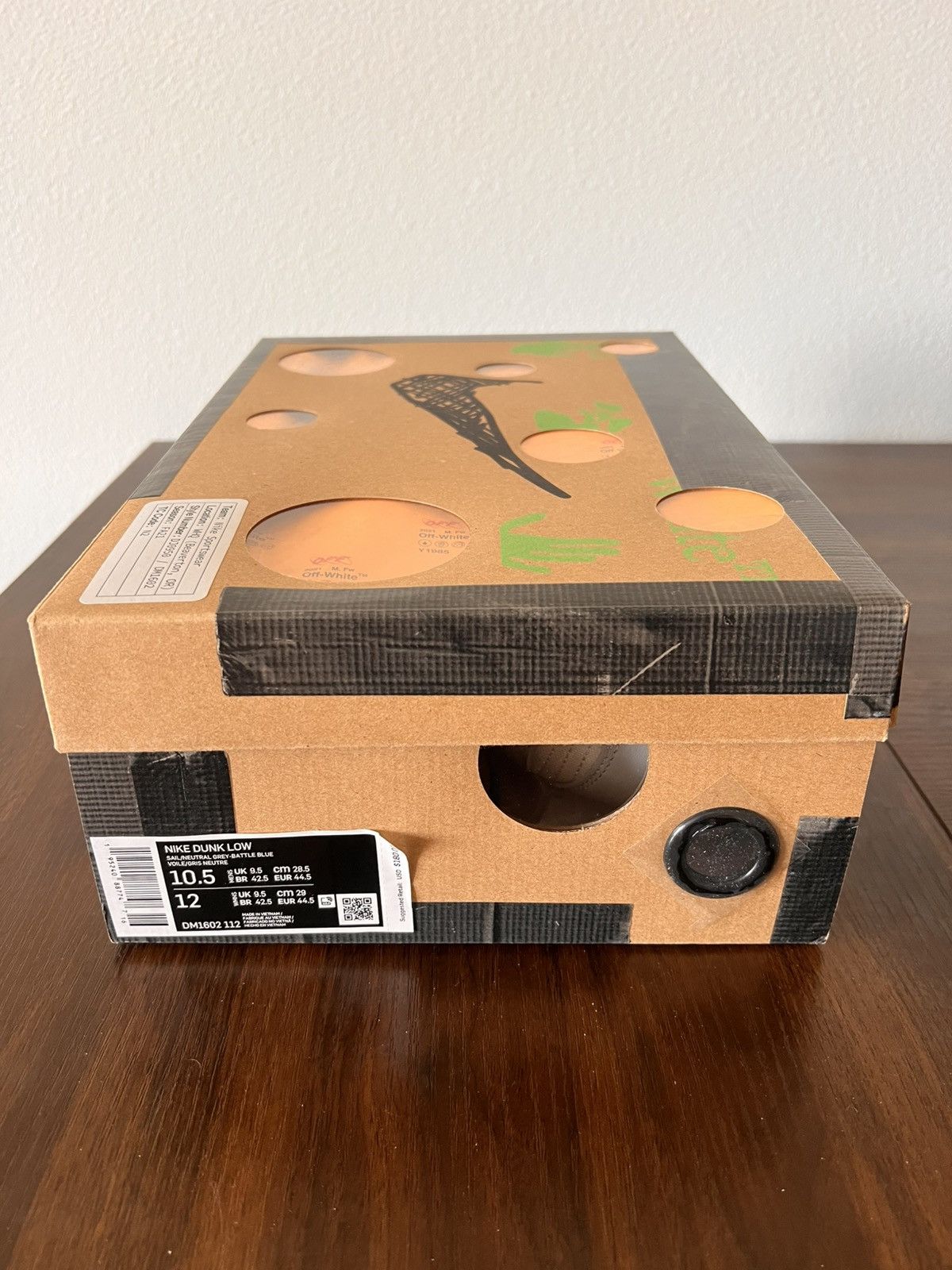 Nike × Off-White Nike Dunk Low / Off white Lot #10 Size US 10.5 / EU 43-44 - 2 Thumbnail