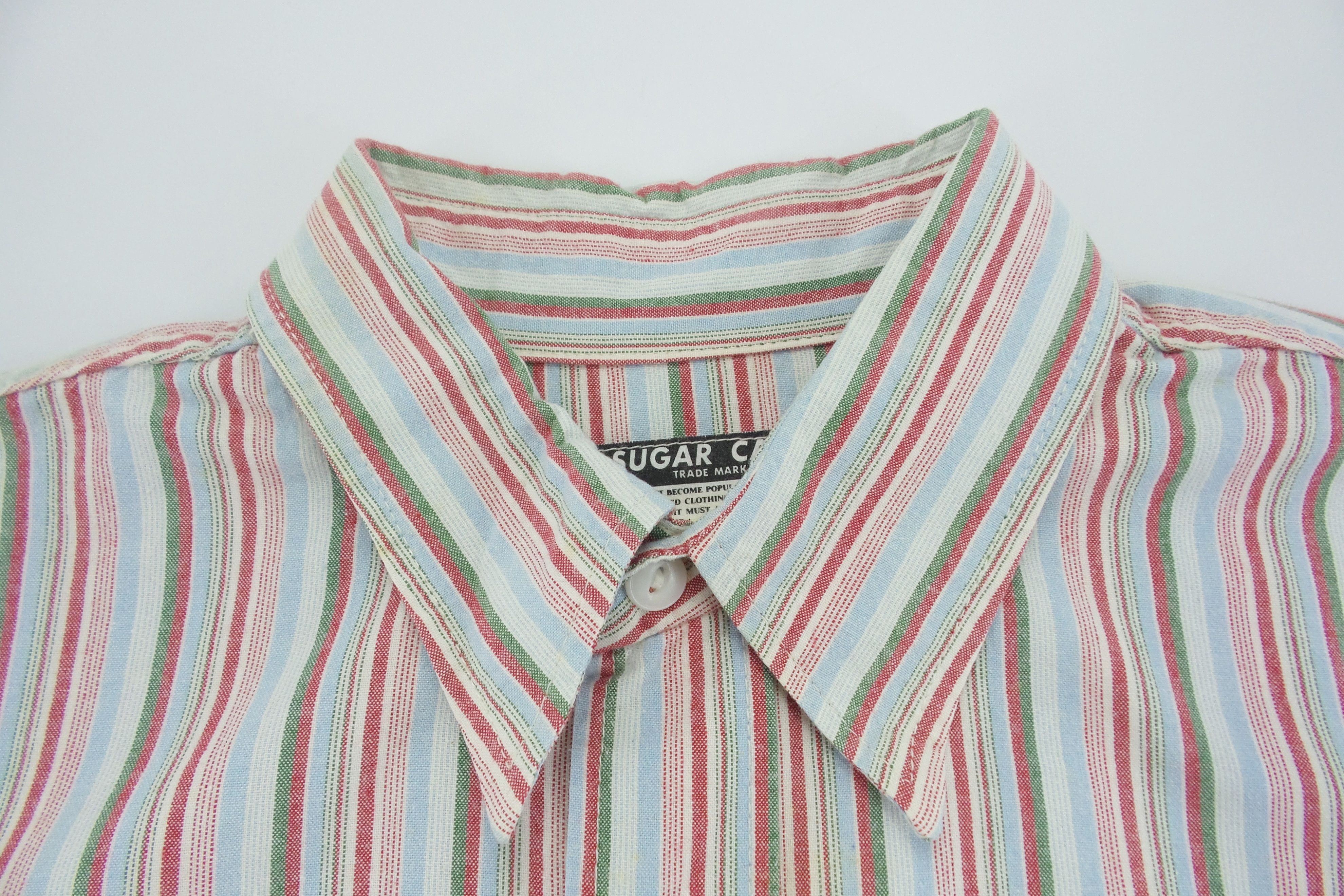 Japanese Brand × Sugar Cane × Toyo Enterprises Sugar Cane Double Pockets Stripes Shirts Size US L / EU 52-54 / 3 - 2 Thumbnail