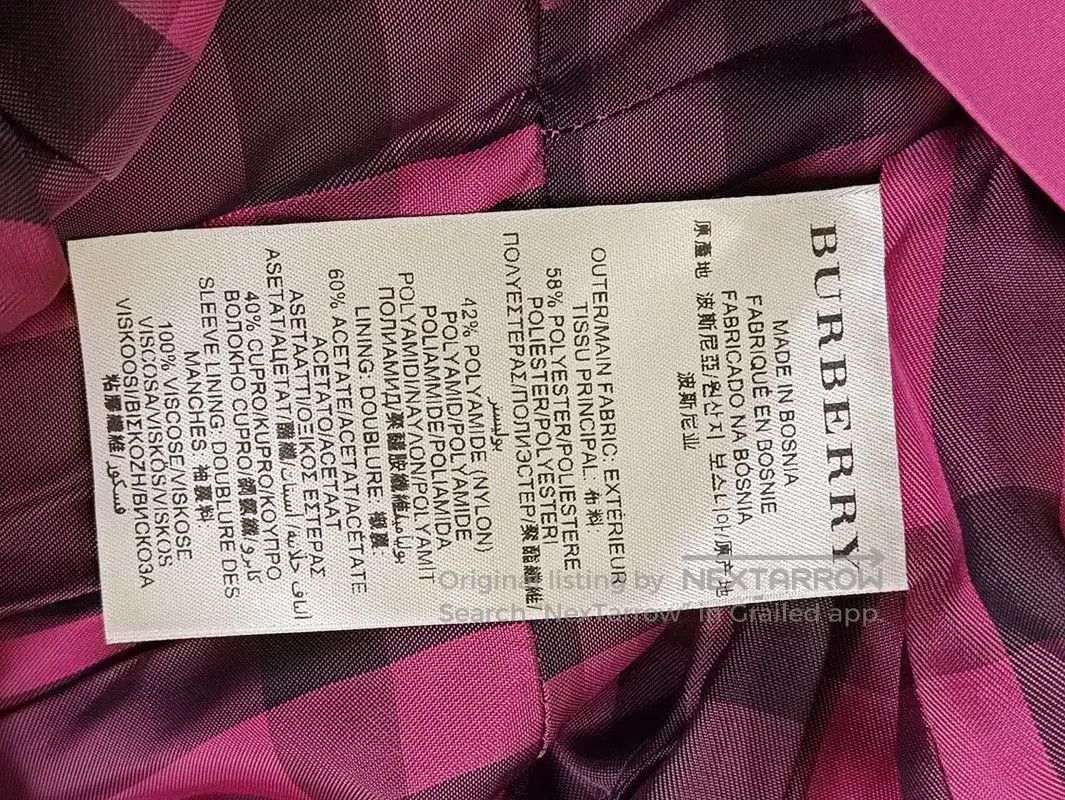Burberry Burberry Pink Silk Mid-Length Trench Coat. Size S / US 4 / IT 40 - 6 Thumbnail