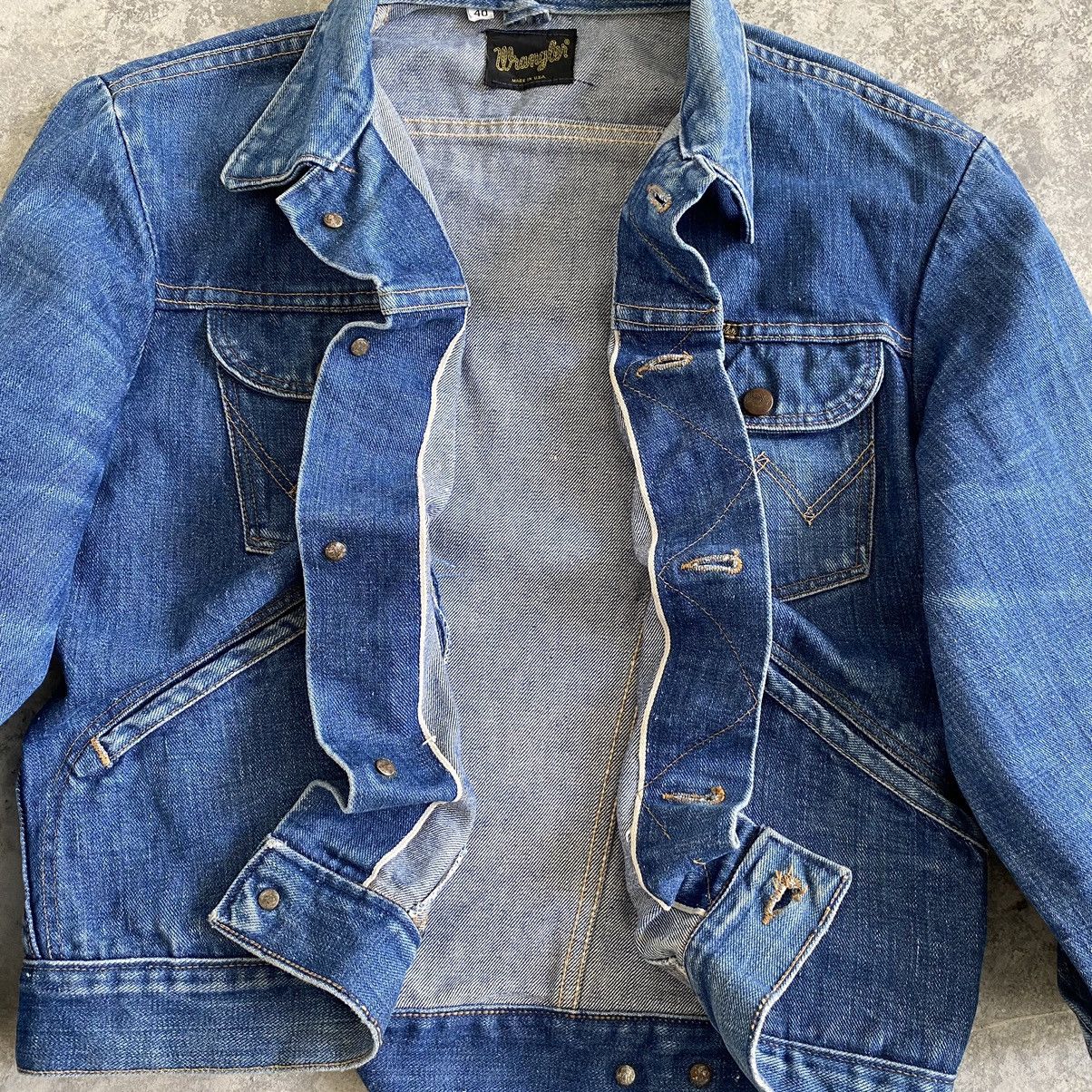 Vintage Vtg 60’s 70’s Wrangler Selvedge Faded Honeycomb Denim Jacket ...