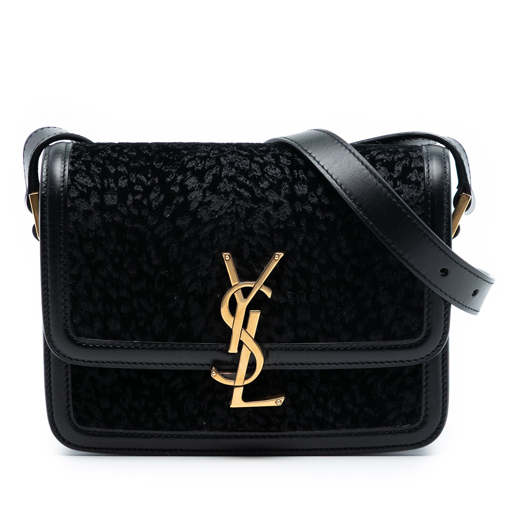 Yves Saint Laurent Yves Saint Laurent Small Velvet Solferino Satchel In Box Size ONE SIZE - 1 Thumbnail