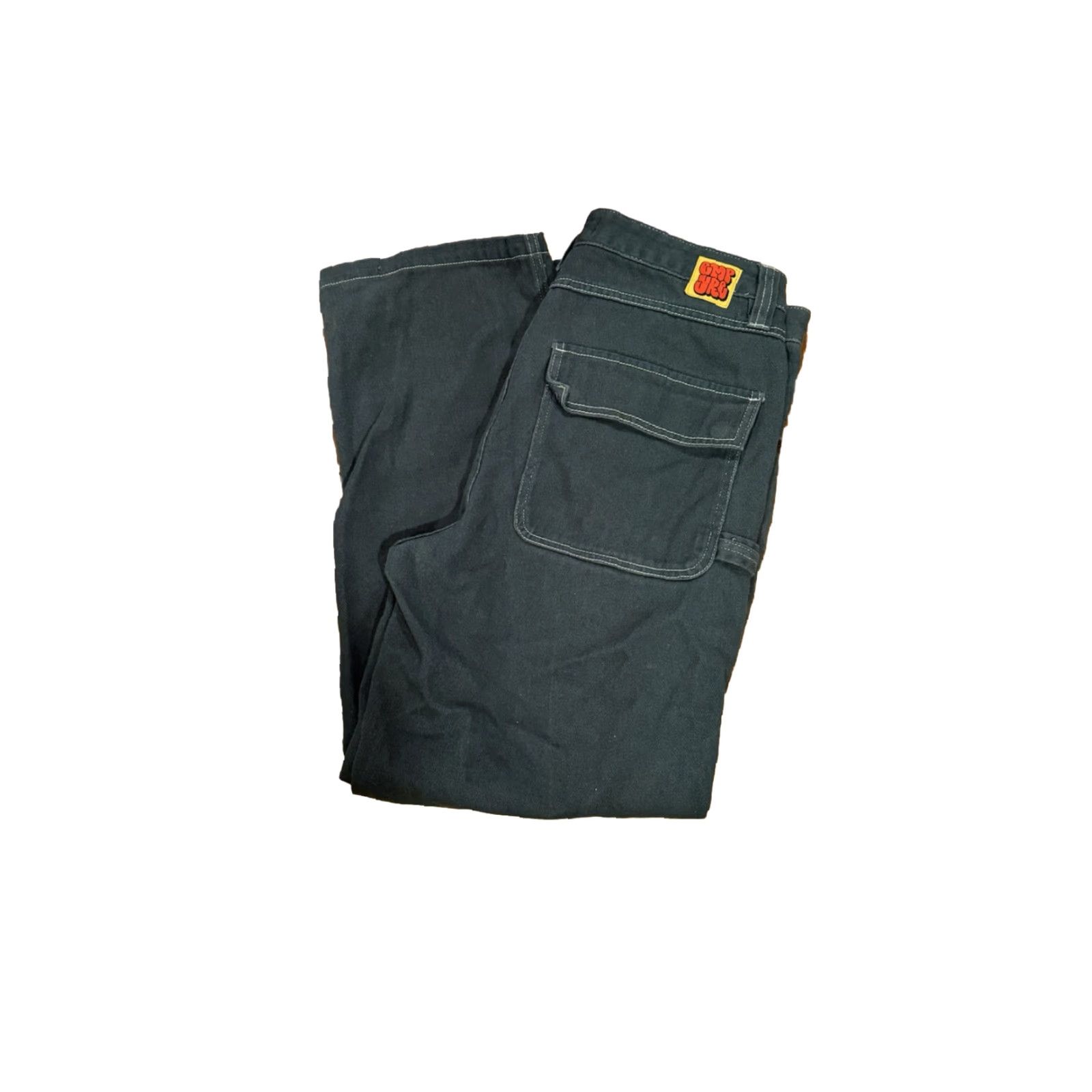 Empyre VINTAGE EMPYRE Jeans Adult Green Y2k Dark Green Baggy Fit Size 32 5-Pocket 29in Inseam Men Jeans Regular Wide-Leg 90s Skateboard Clothing Size US 32 / EU 48 - 7 Thumbnail