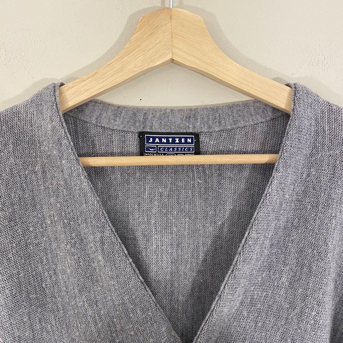 Jantzen × Vintage Vintage Jantzen Cardigan Sweater XL Grunge Kurt Cobain Size US XL / EU 56 / 4 - 3 Thumbnail