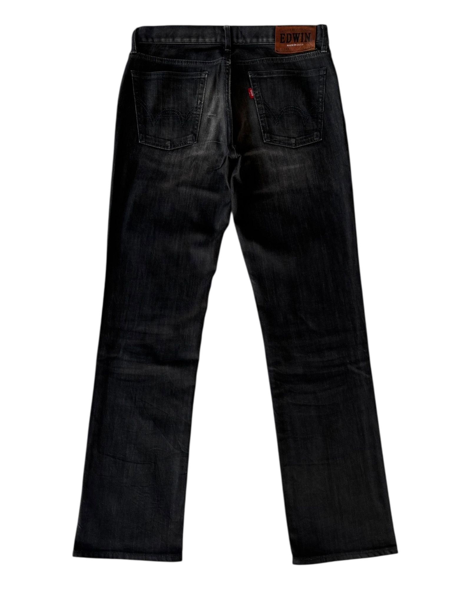 14th Addiction × If Six Was Nine × Le Grande Bleu (L.G.B.) Edwin 503 Black Waxed Made In Japan Denim Jean Size US 33 - 6 Thumbnail