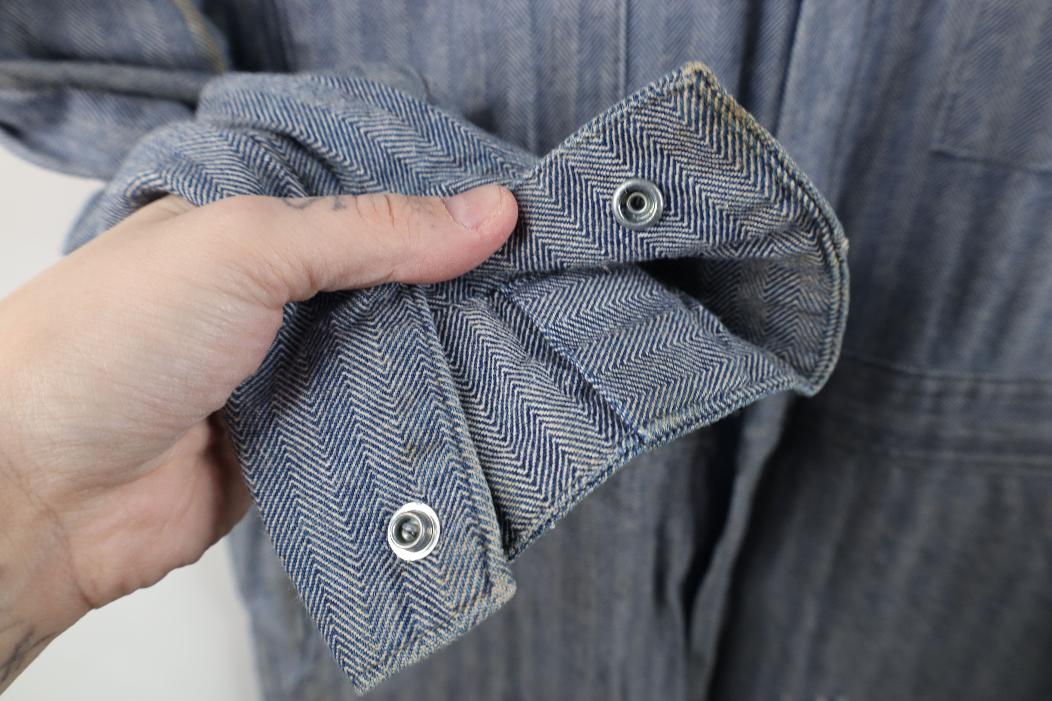 Dickies Vintage 70s Dickies HBT Herringbone Twill Coveralls Size US 38 / EU 54 - 10 Thumbnail