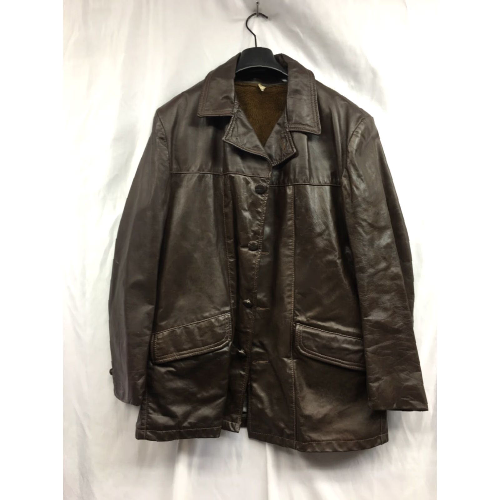 Vintage VINTAGE Leathercraft Process of America Brown Leather Jacket Coat Button Size 42 Mens Size US XS / EU 42 / 0 - 2 Thumbnail