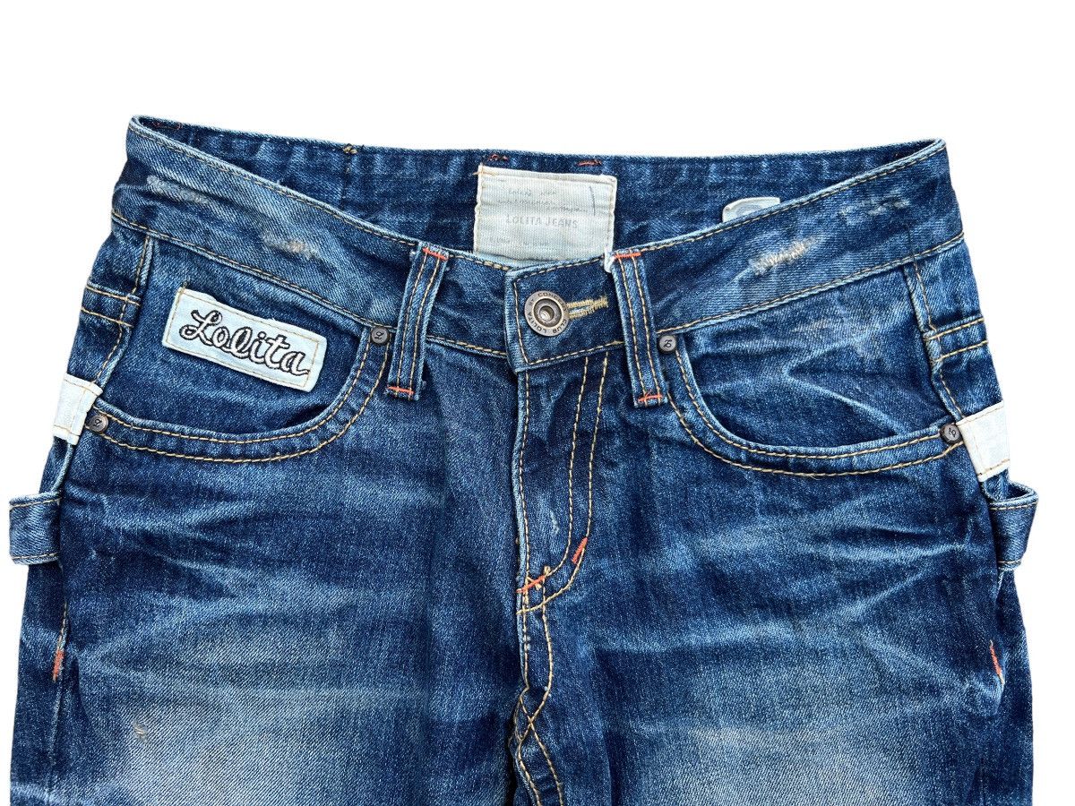 Japanese Brand Lolita Yoshitomo Nara Distressed Denim Jeans 31x31.5 Size 31" - 6 Thumbnail