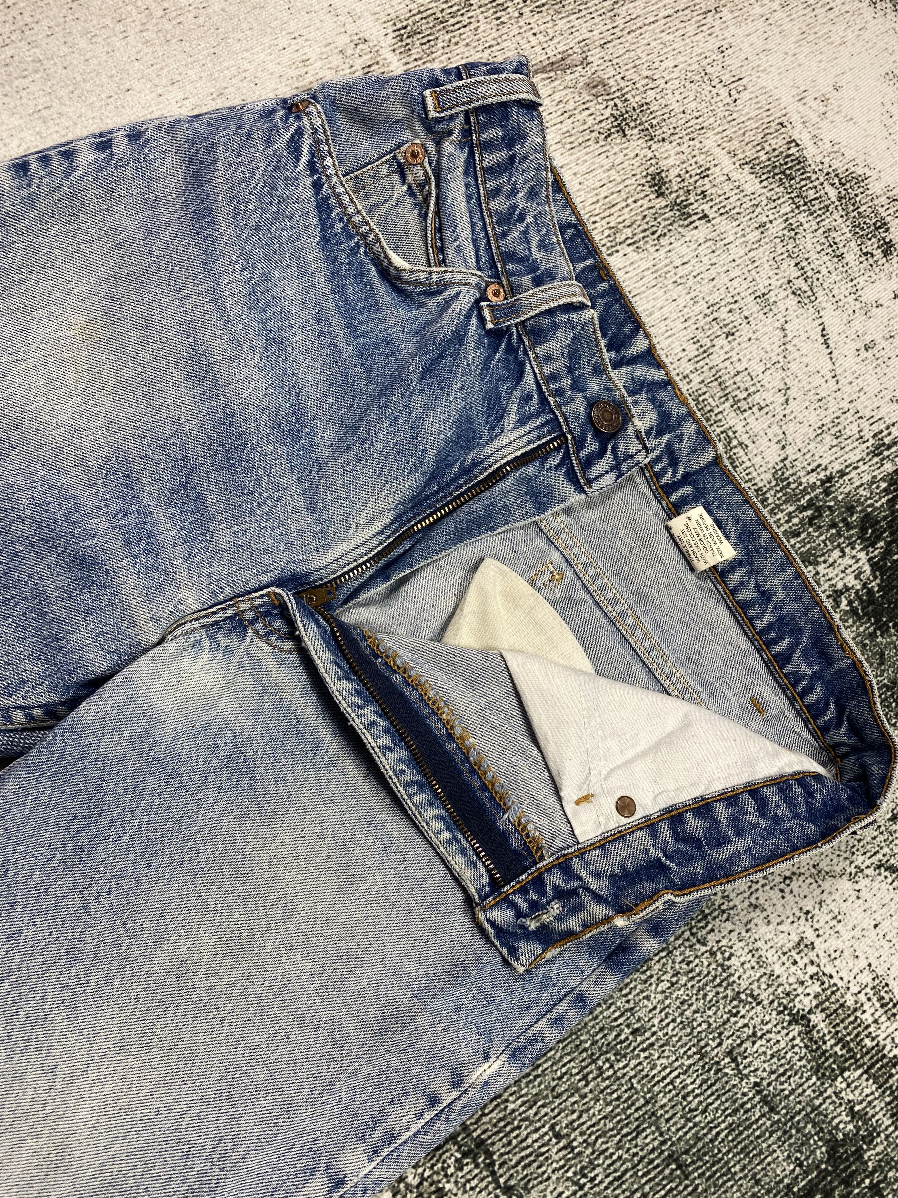 Levi's RARE🔥Levis 517 Jeans Bootcut Blue Distressed Orange Tab Size US 31 - 5 Thumbnail