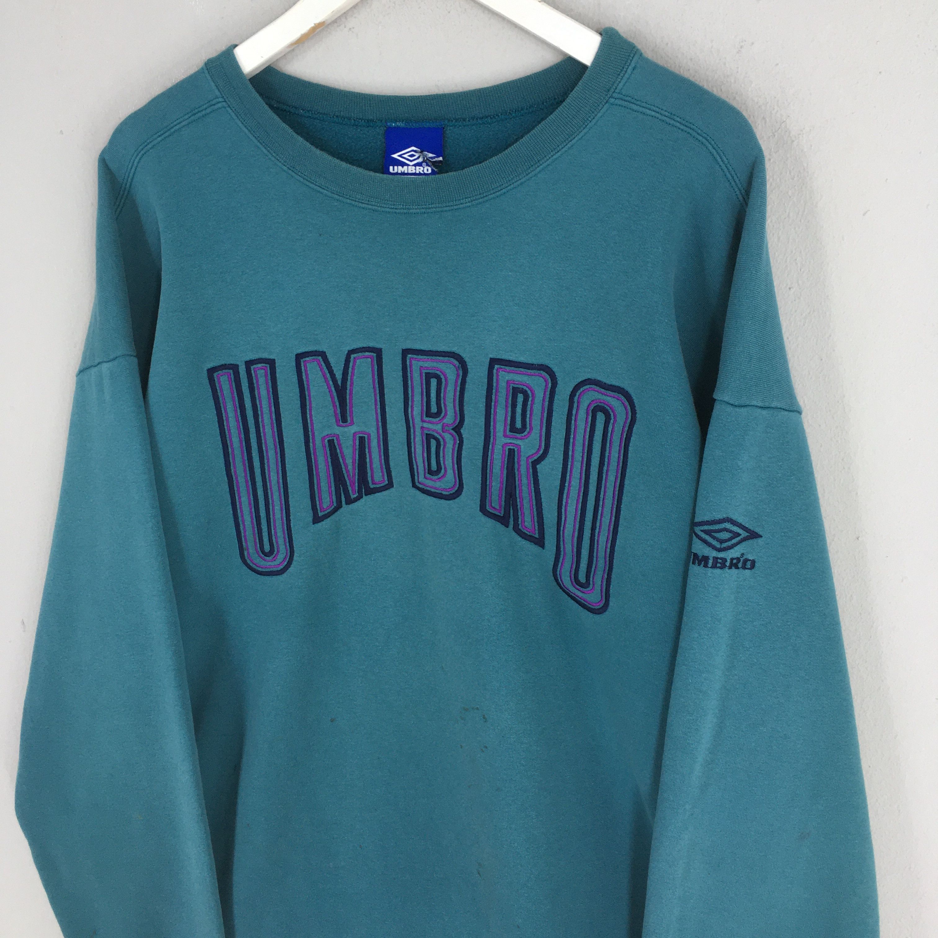 Umbro Vintage 90s Umbro Soccer Sportswear Green Sweatshirt XLarge Size US XL / EU 56 / 4 - 4 Thumbnail