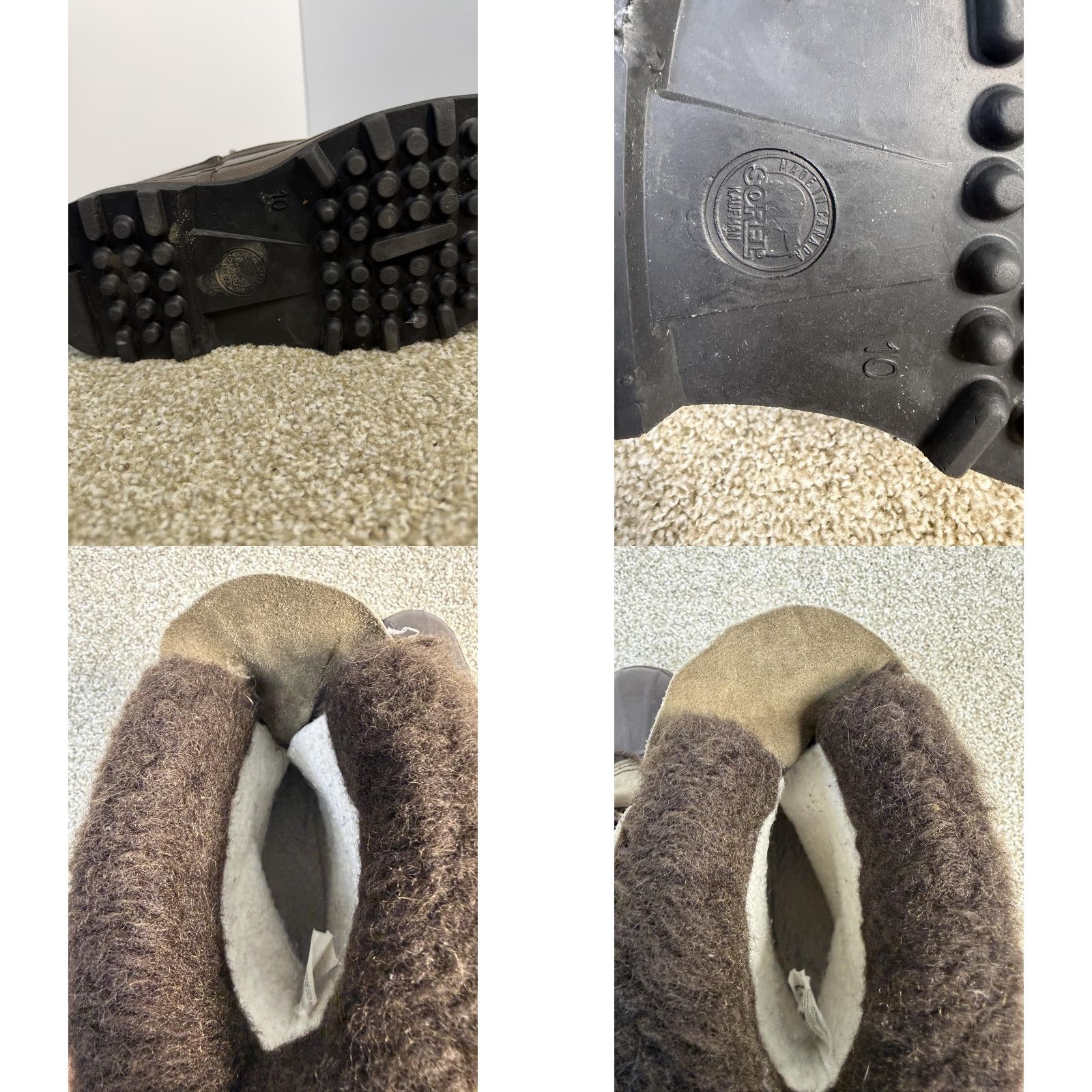 SOREL VINTAGE Sorel Bighorn Snow Boots Mens 10 Brown Leather Waterproof Insulated Made In Canada Shoes Boot Winter Mens Size US 10 / EU 43 - 9 Thumbnail