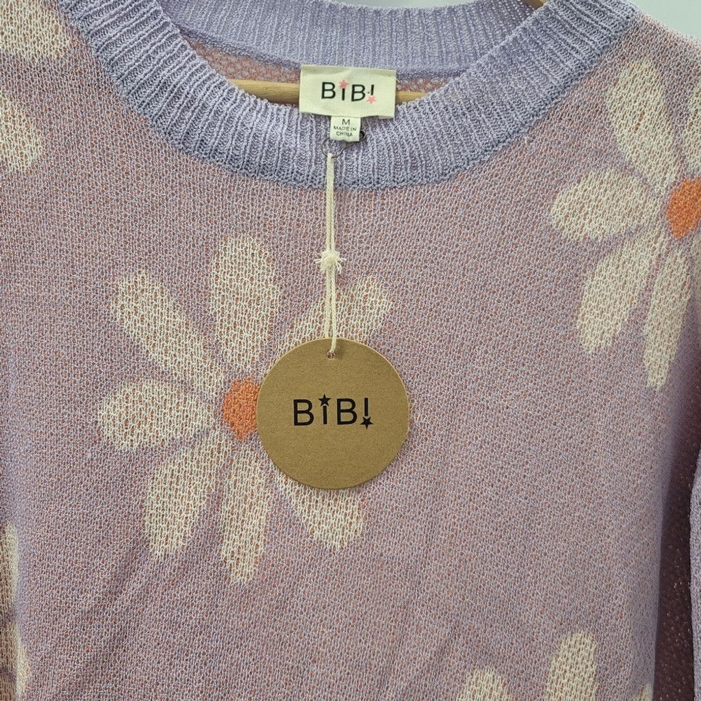 Other NWT Floral Elegance: The Chic Slit Sweater by BiBi Size M / US 6-8 / IT 42-44 - 9 Thumbnail