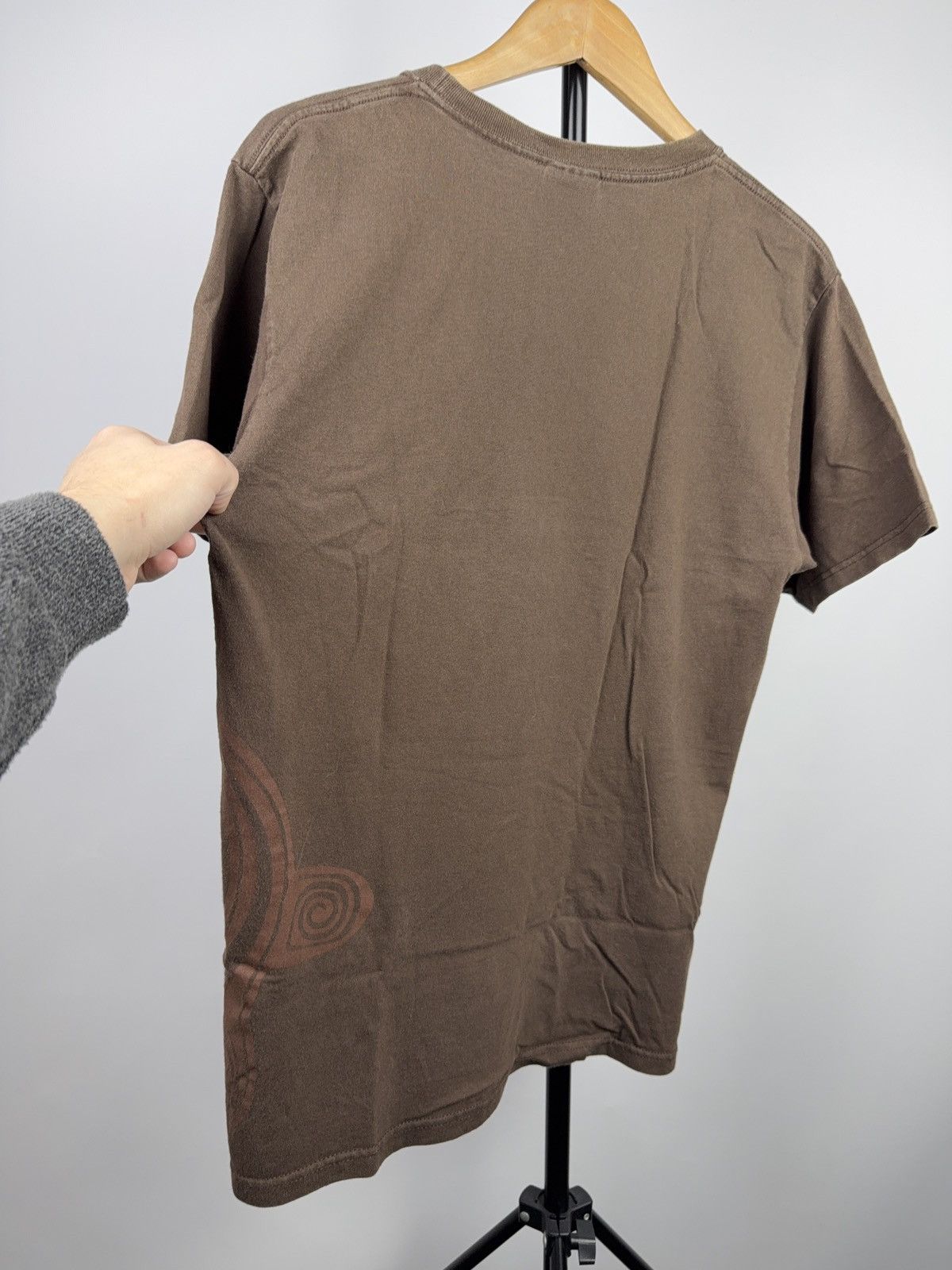 Vintage 00s Vntg Querétaro Mexico Spiral Art Graphic Brown T-Shirt Size US M / EU 48-50 / 2 - 12 Thumbnail