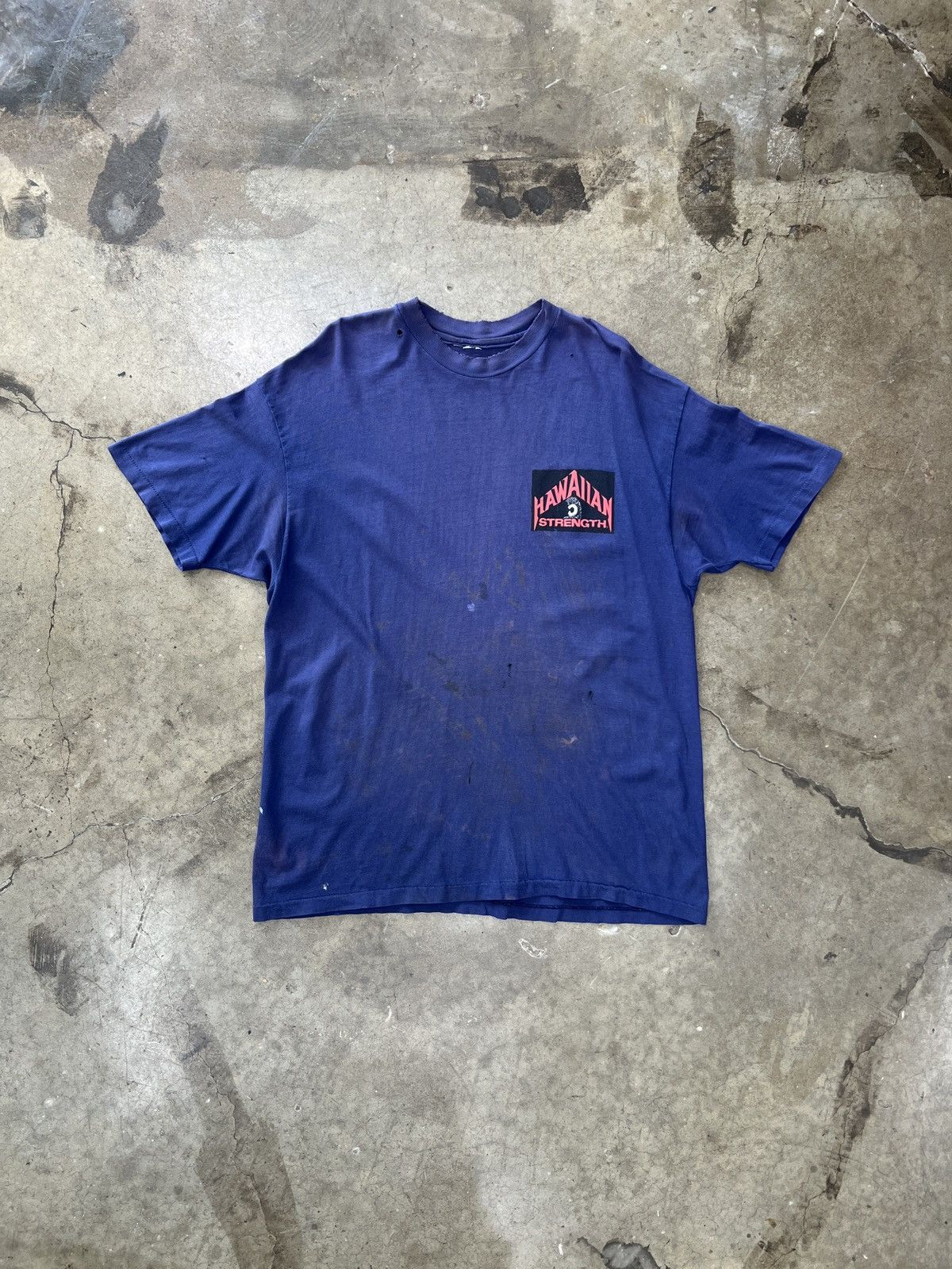 Vintage Vintage Hawaiian Strength Rasta Tee Distressed Large Size US L / EU 52-54 / 3 - 5 Thumbnail