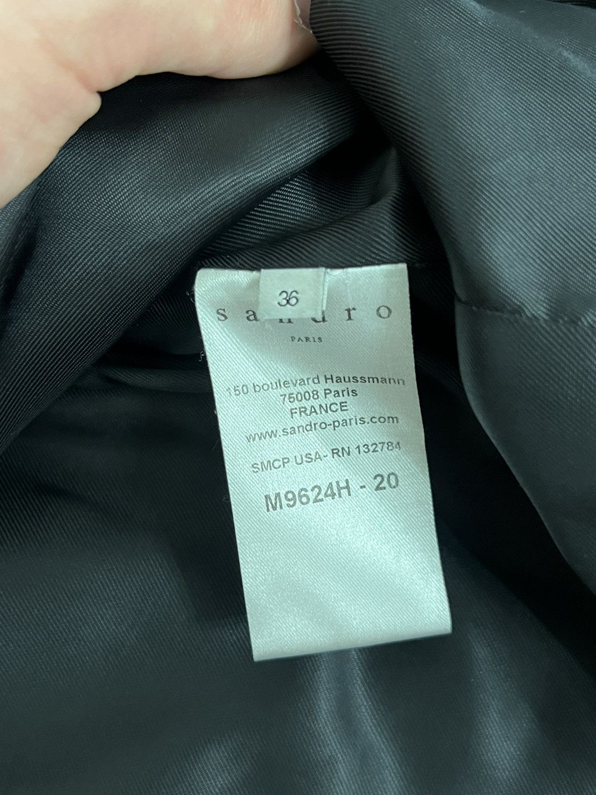 Sandro wool cashmere blend coat