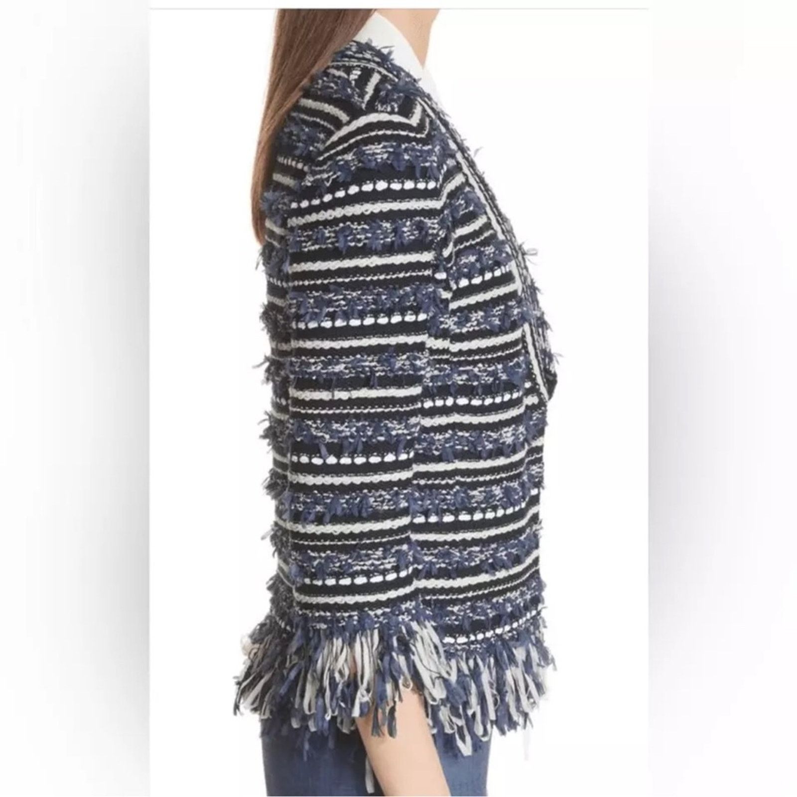 Other St. John Collection Lofty Floats 3/4 Sleeve Knit Jacket Size XL / US 12-14 / IT 48-50 - 3 Thumbnail