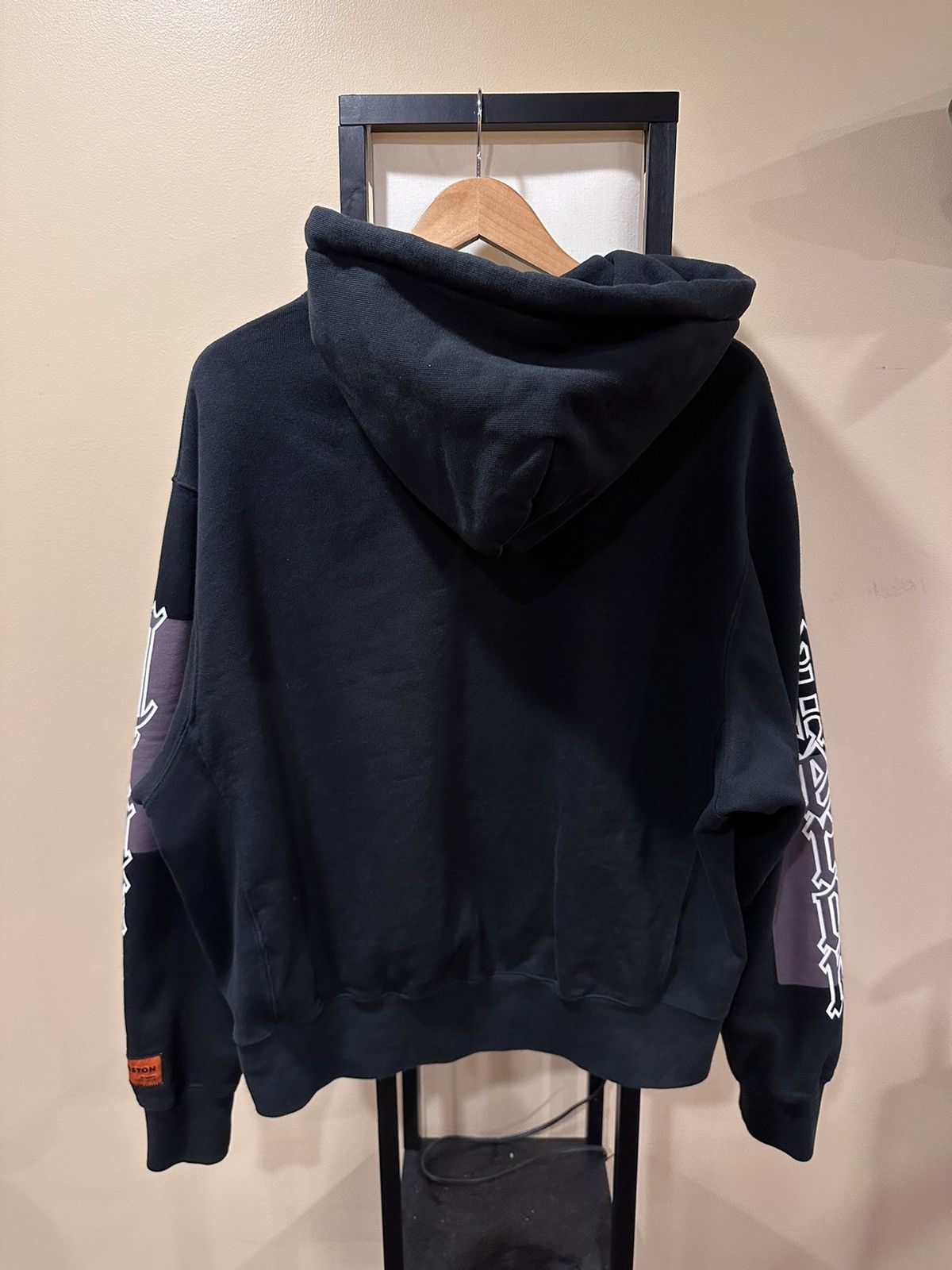 Heron Preston Heron Preston Logo Color Block Gothic Print Black Hoodie Size US M / EU 48-50 / 2 - 2 Thumbnail