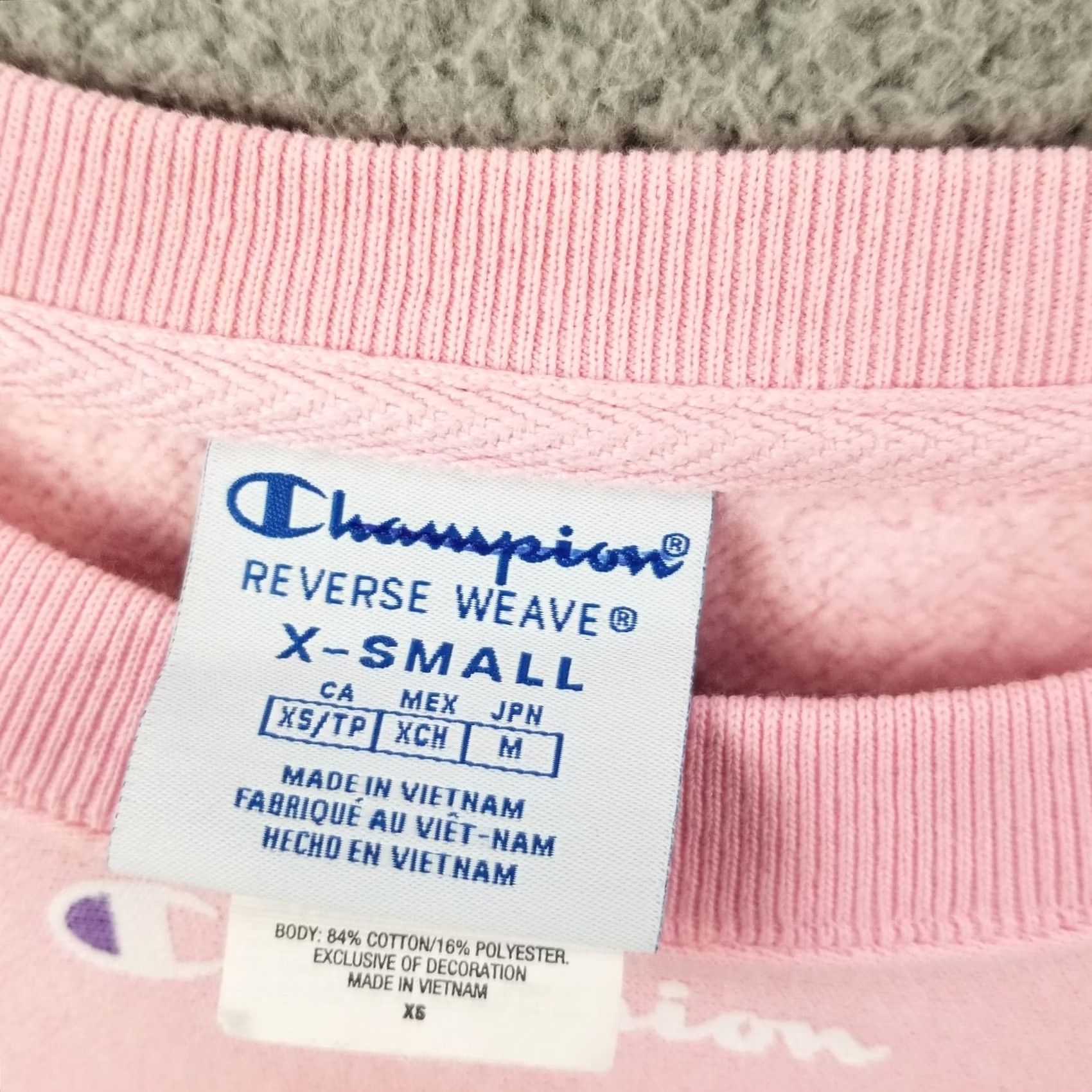 Champion Champion Life Reverse Weave Allover Print Crew Sweatshirt Dress Style Woman XS Crew Neck Pink Short Description Size XS / US 0-2 / IT 36-38 - 2 Thumbnail