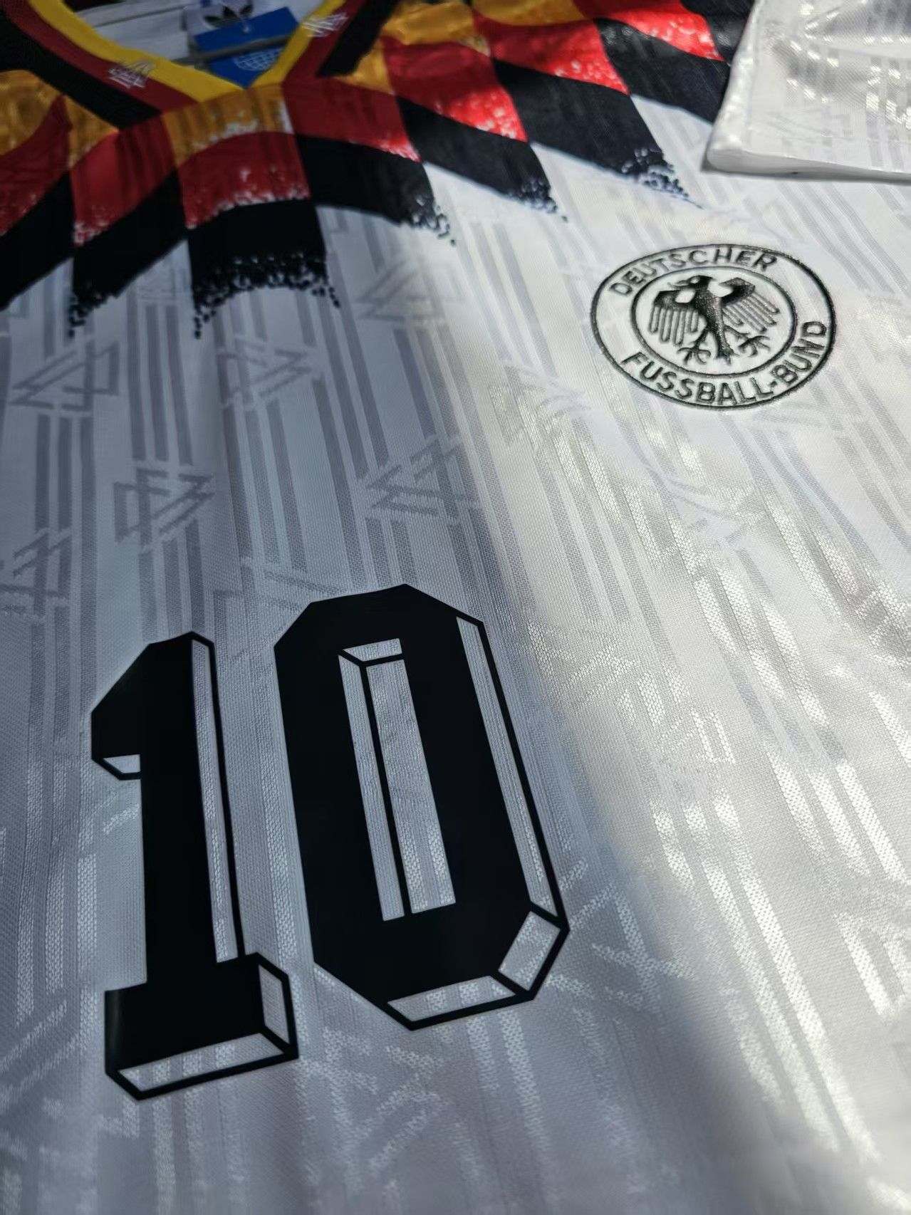 Other 1994 World Cup Germany 10 Lothar Matthäus Jersey Home Size US XL / EU 56 / 4 - 3 Thumbnail