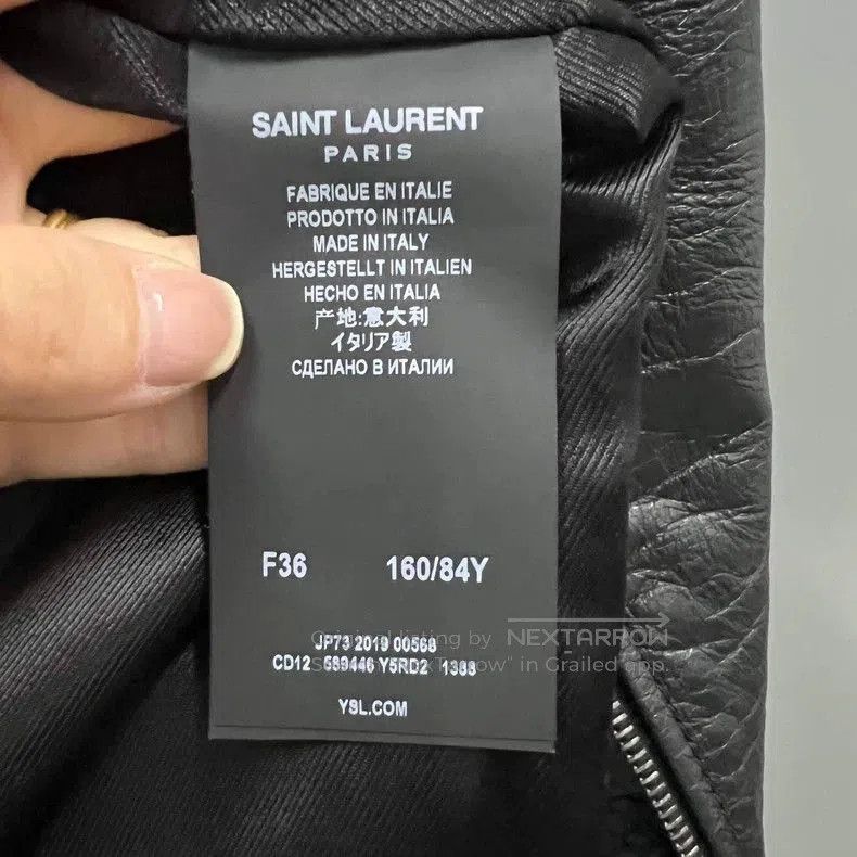 Saint Laurent Paris Saint Laurent Multi-Zipper Leather Biker Jacket Size US XS / EU 42 / 0 - 4 Thumbnail