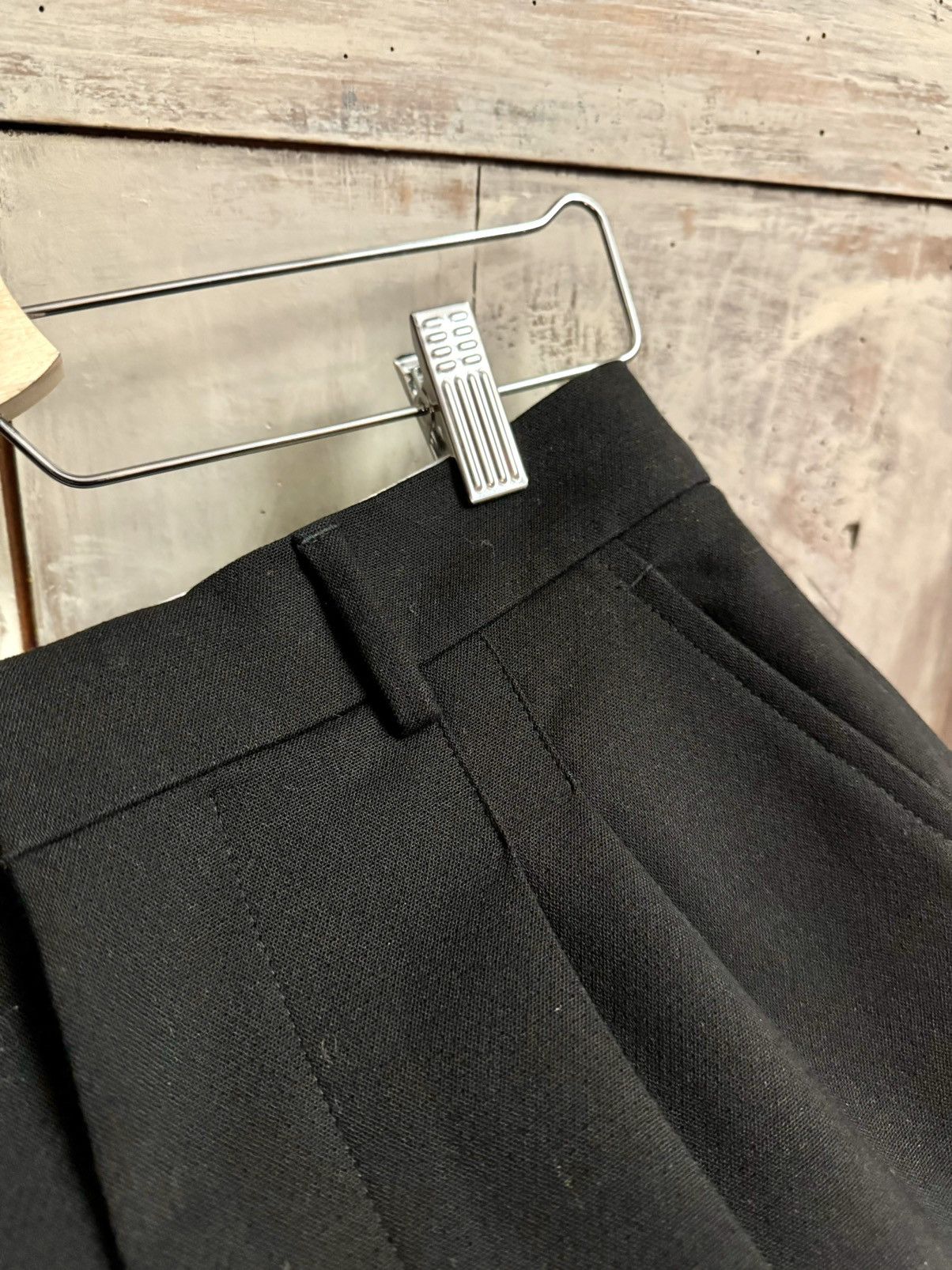 AMI ami paris black heavy wool carotte pants 36 wo Size 26" / US 2 / IT 38 - 9 Thumbnail