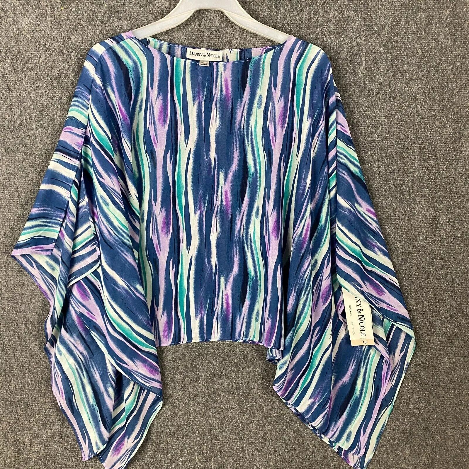 Other Danny & Nicole Blouse Women's Size 10 NWT 100% Polyester Size L / US 10 / IT 46 - 1 Thumbnail