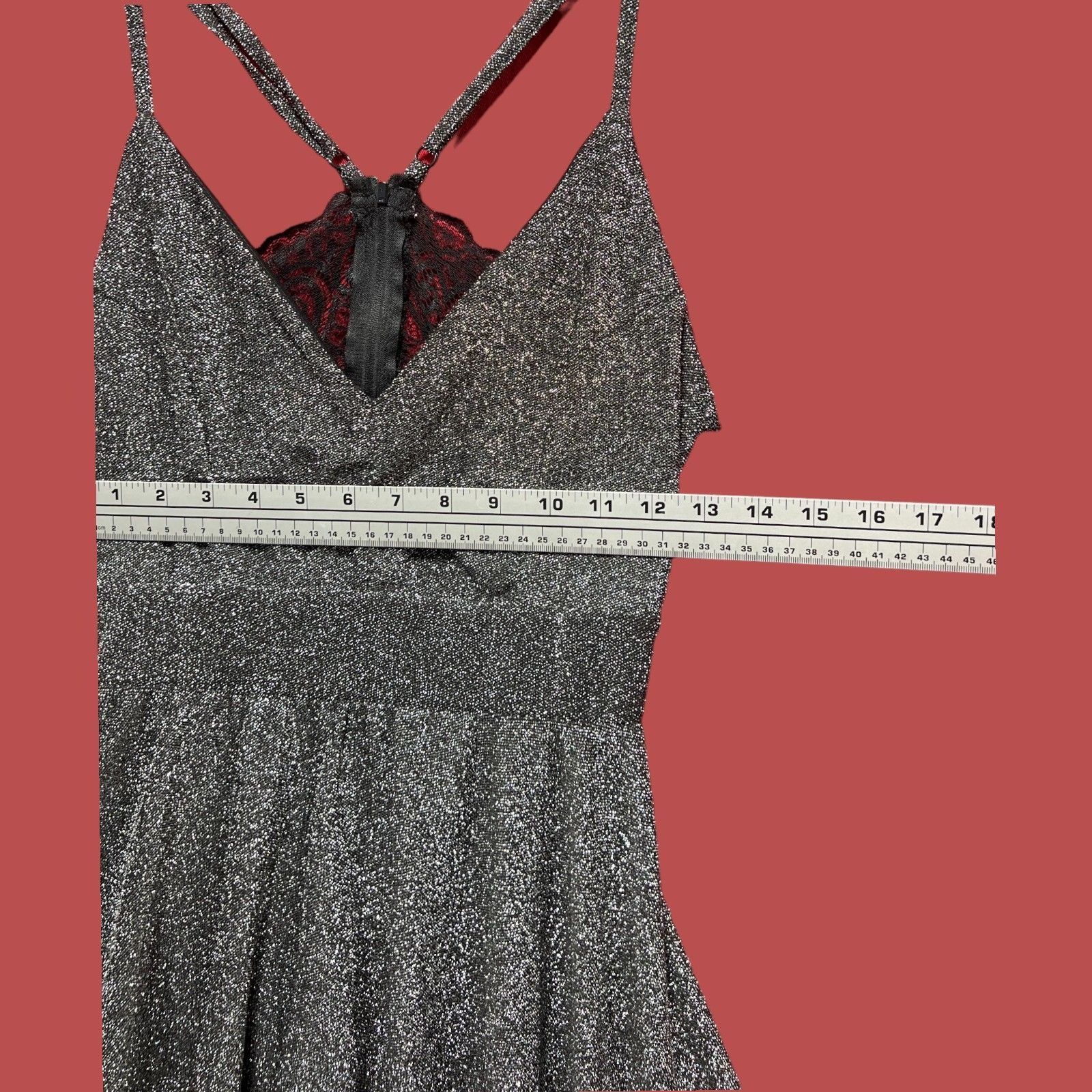 rue21 Rue 21 - Women's Sparkly Sleeveless High Low Hem Ruffle Dres Size S / US 4 / IT 40 - 3 Thumbnail
