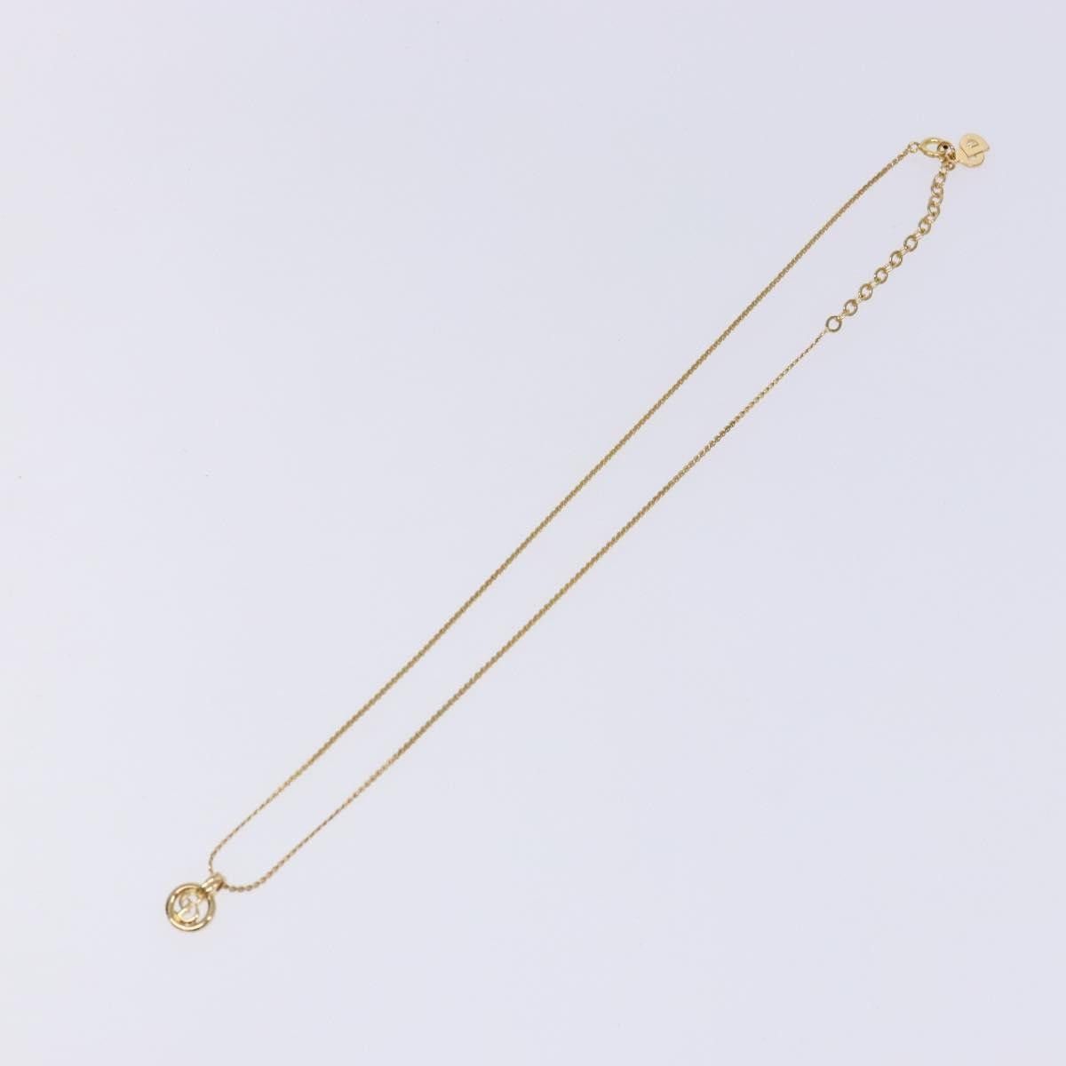 Dior Christian Dior CD Round Pendant Necklace Metal Size ONE SIZE - 1 Thumbnail