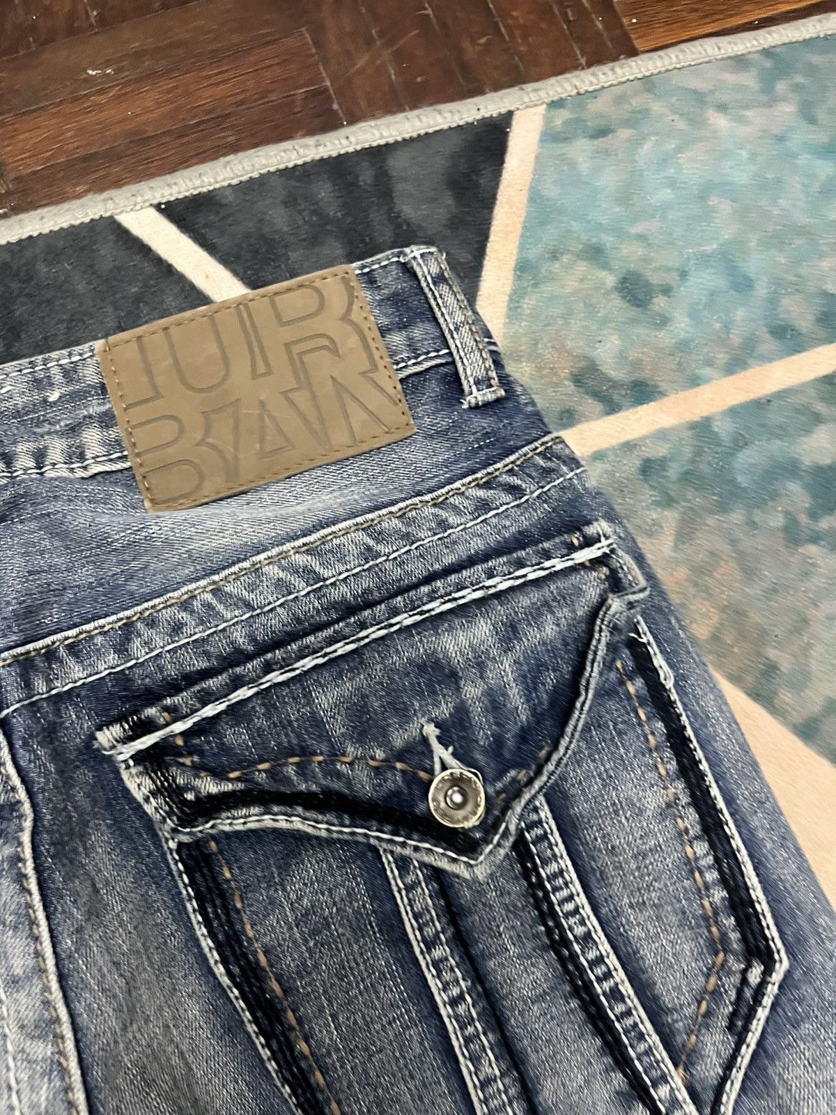 Blue Blue Japan 💥Urban Heritage FLARE Bootcut Distressed Jeans Size US 30 / EU 46 - 18 Thumbnail