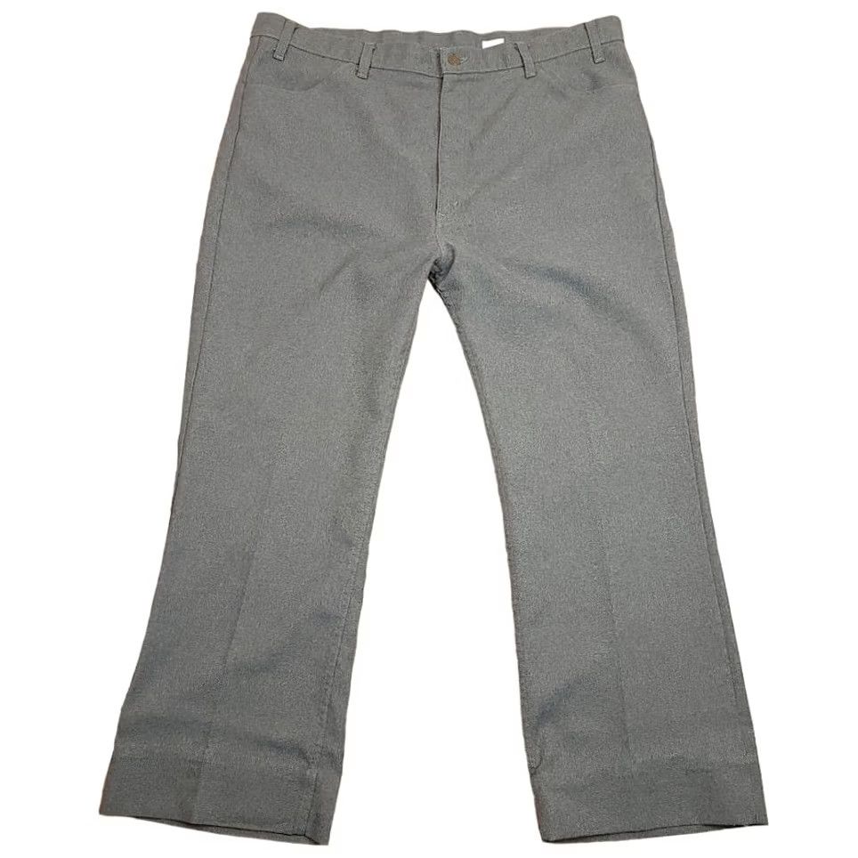 Levi's VINTAGE Levi's Gray Bootcut Western Pants Mens Size 44x29 70s Jeans Made In USA Size US 44 / EU 60 - 3 Thumbnail