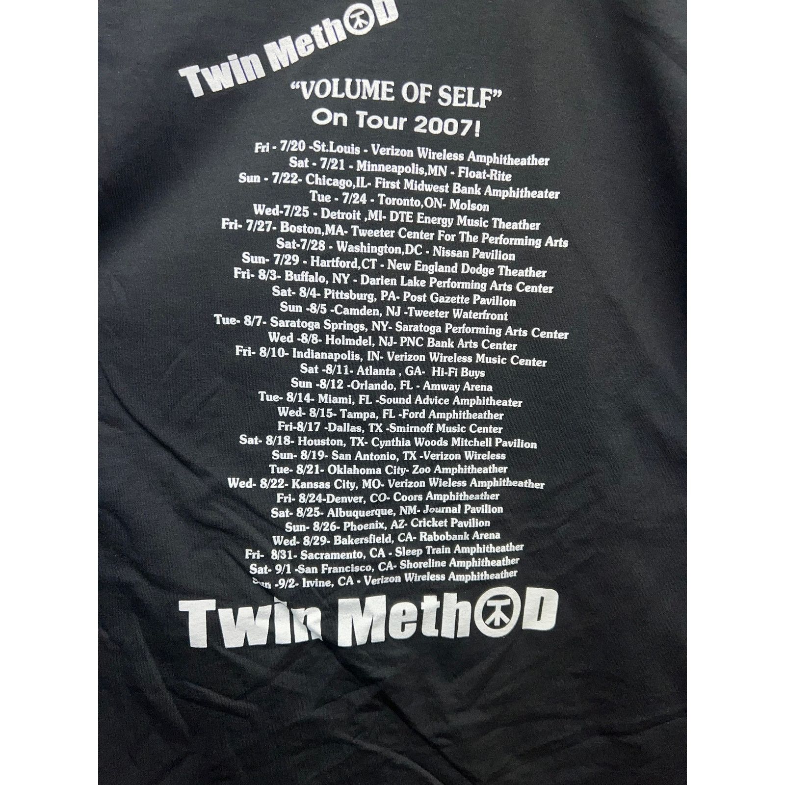 Gildan 2007 Twin Method The Volume Of Self Tour Nu Metal Shirt L Size US L / EU 52-54 / 3 - 9 Thumbnail