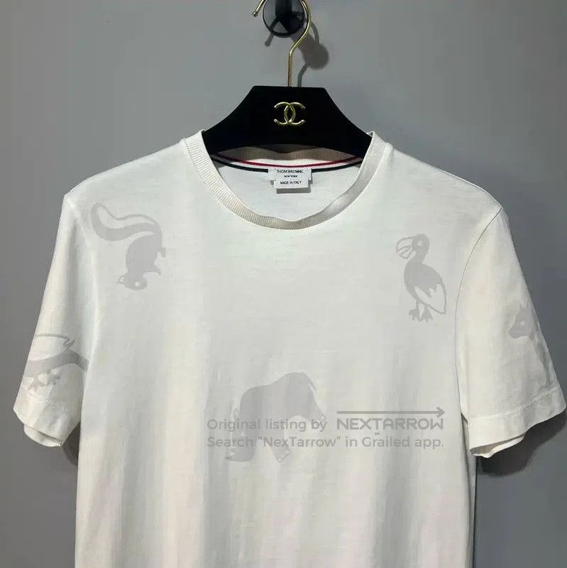 Thom Browne Thom Browne White Cotton Women's T-Shirt . Size S / US 4 / IT 40 - 4 Thumbnail