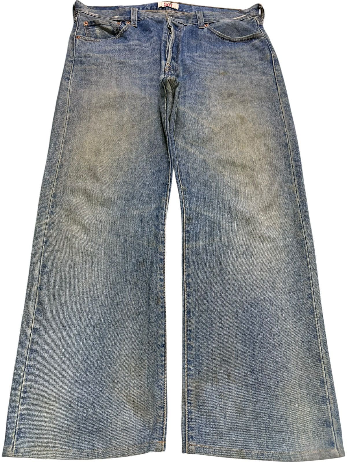 Levi's Vintage 90s Levis 501 Mud Wash Distressed Baggy Jeans Size US 36 / EU 52 - 1 Thumbnail