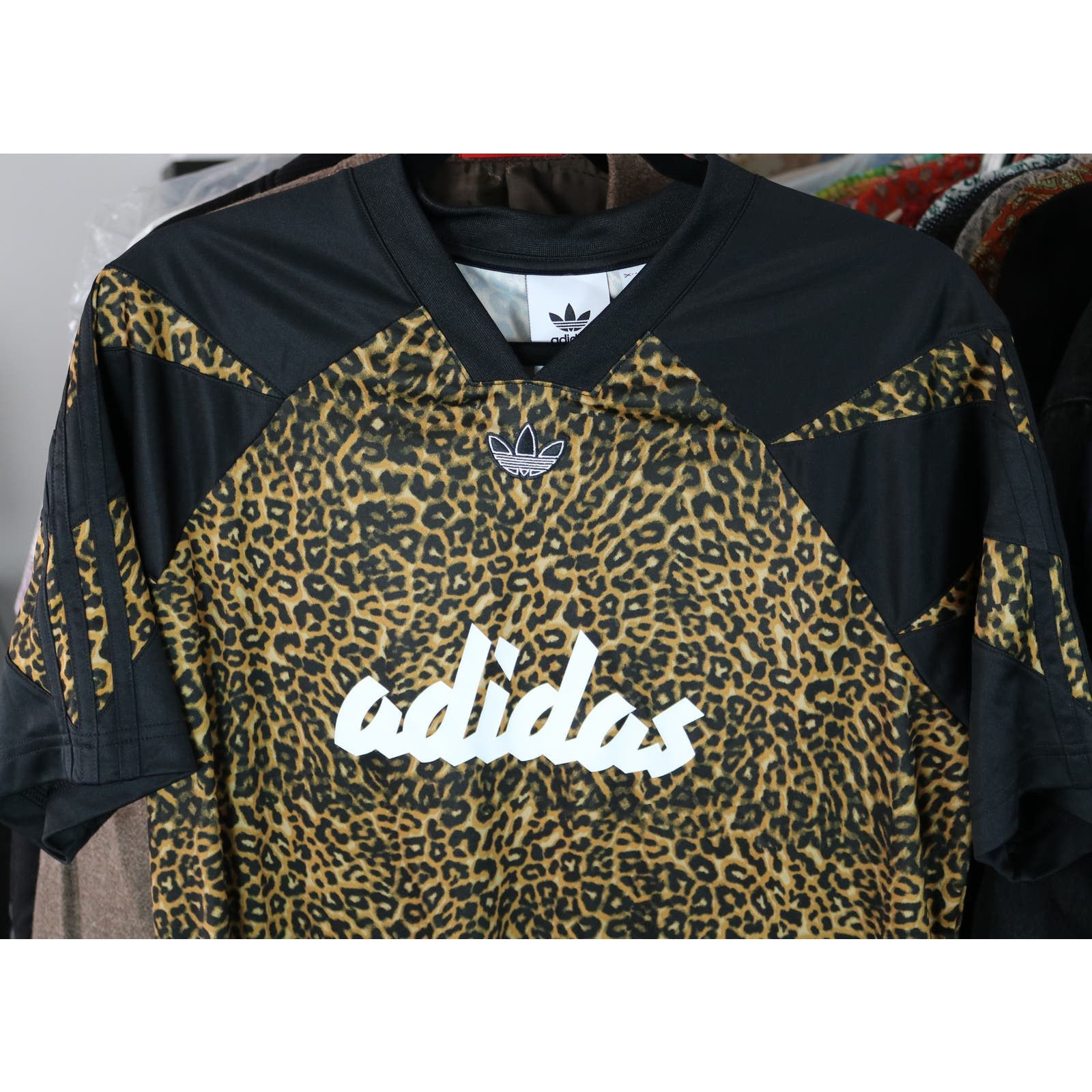 Adidas Adidas AOP Football Tshirt Cheetah Print Medium Size US M / EU 48-50 / 2 - 2 Thumbnail