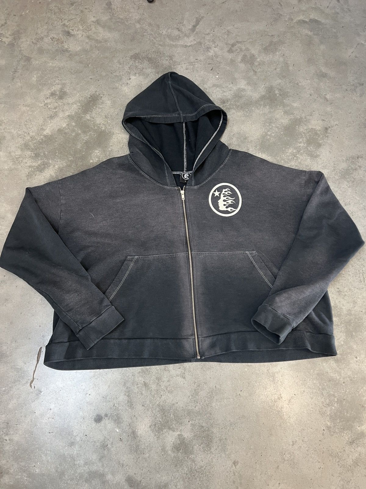 Hellstar Hellstar Cropped Hoodie Grailed