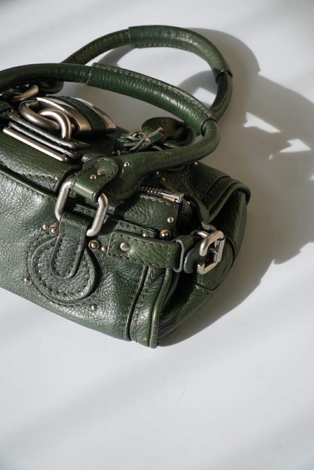 Chloe Chloé Green Leather Paddington Mini Satchel Size ONE SIZE - 8 Thumbnail
