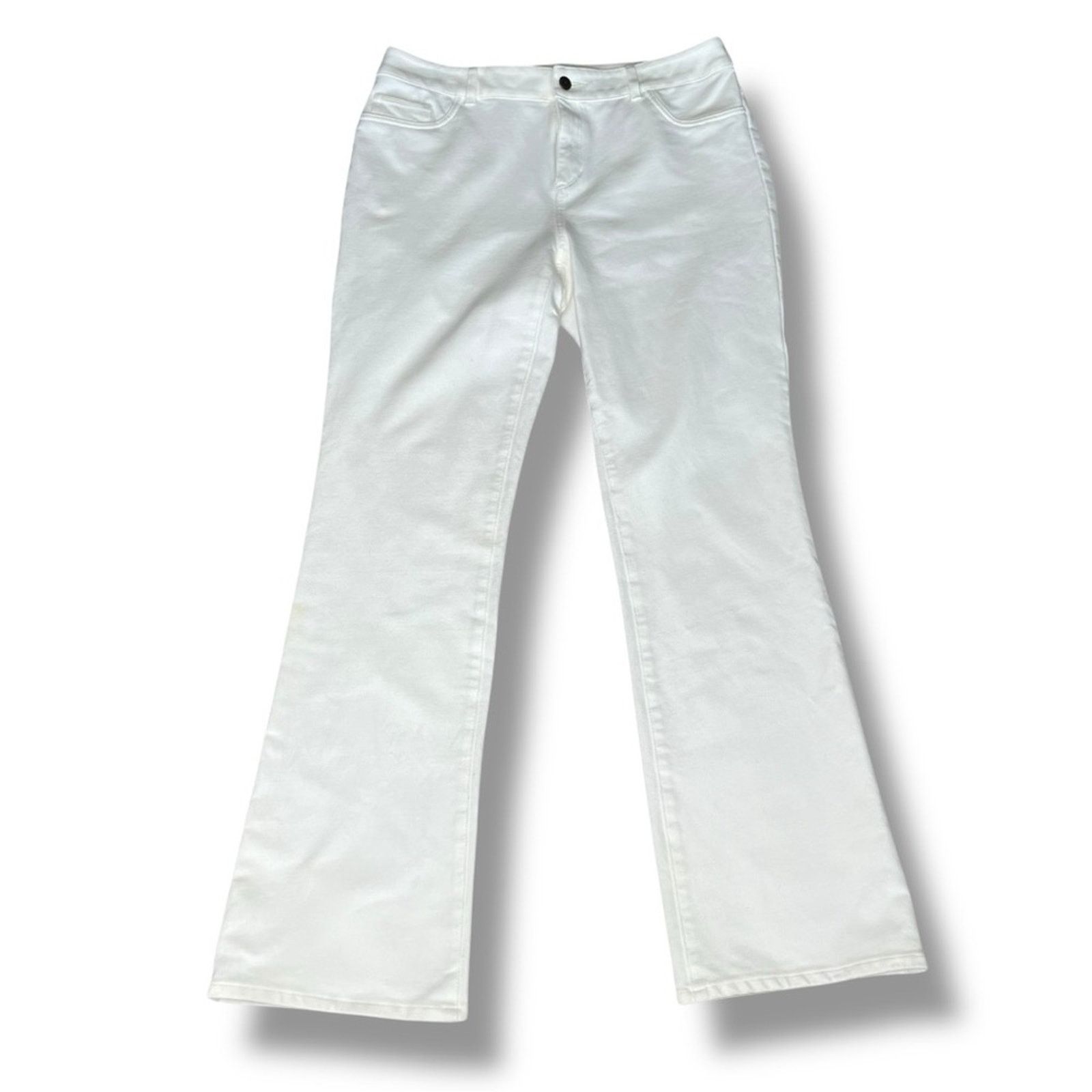 Chicos Zenergy by Chico’s white flare jeans Size 32" / US 10 / IT 46 - 3 Thumbnail