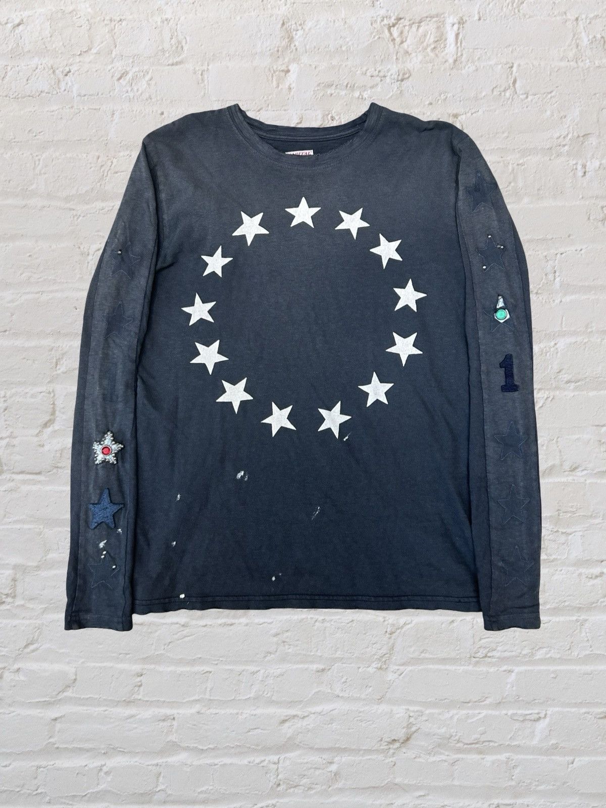 Kapital Kapltal damaged star print long sleeve t shirt kountry Size US M / EU 48-50 / 2 - 2 Thumbnail