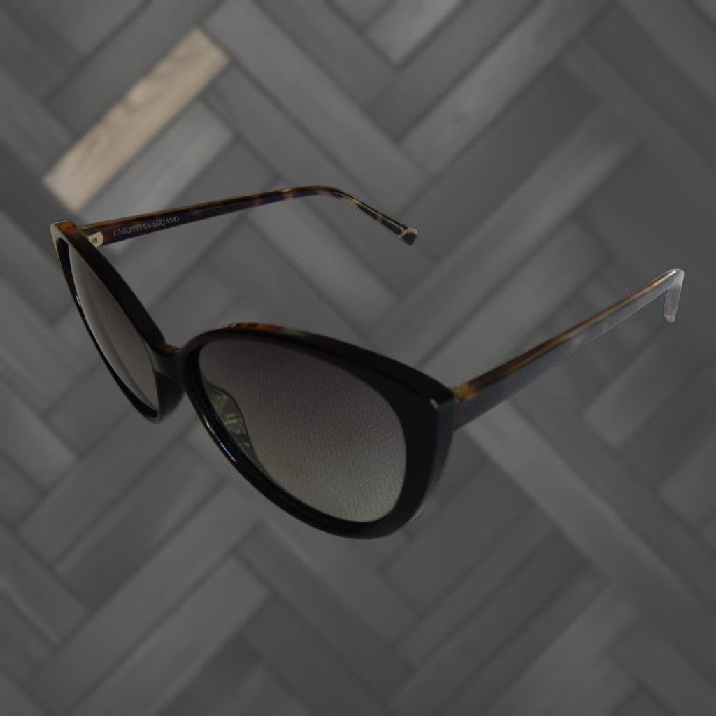 Christian Siriano VINTAGE Christian Siriano Sunglasses Women Adult One Size Black Tortoise Fashion Accessories Size ONE SIZE - 1 Thumbnail