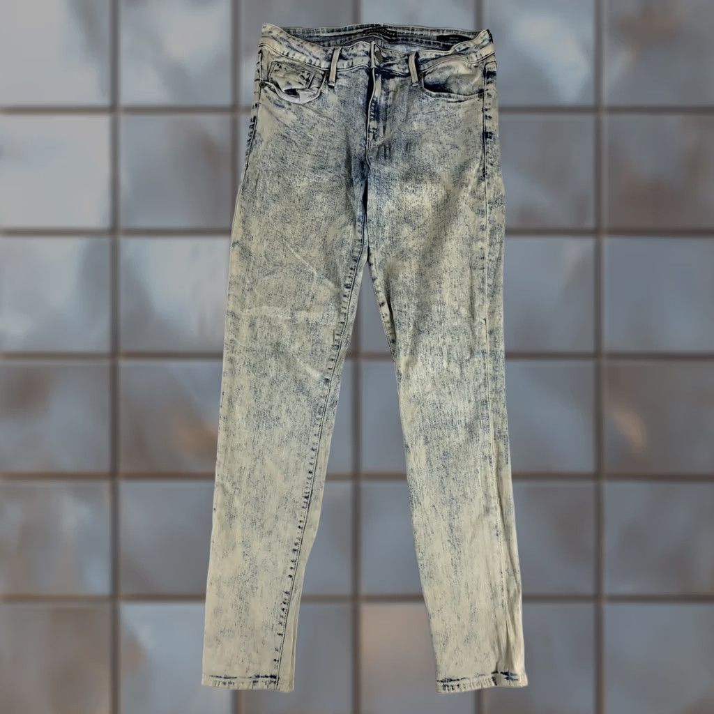 Vintage Denimocracy Skinny Jeans Womens Size 30 Blue Acid Wash 30x30 Size 30" / US 8 / IT 44 - 1 Thumbnail