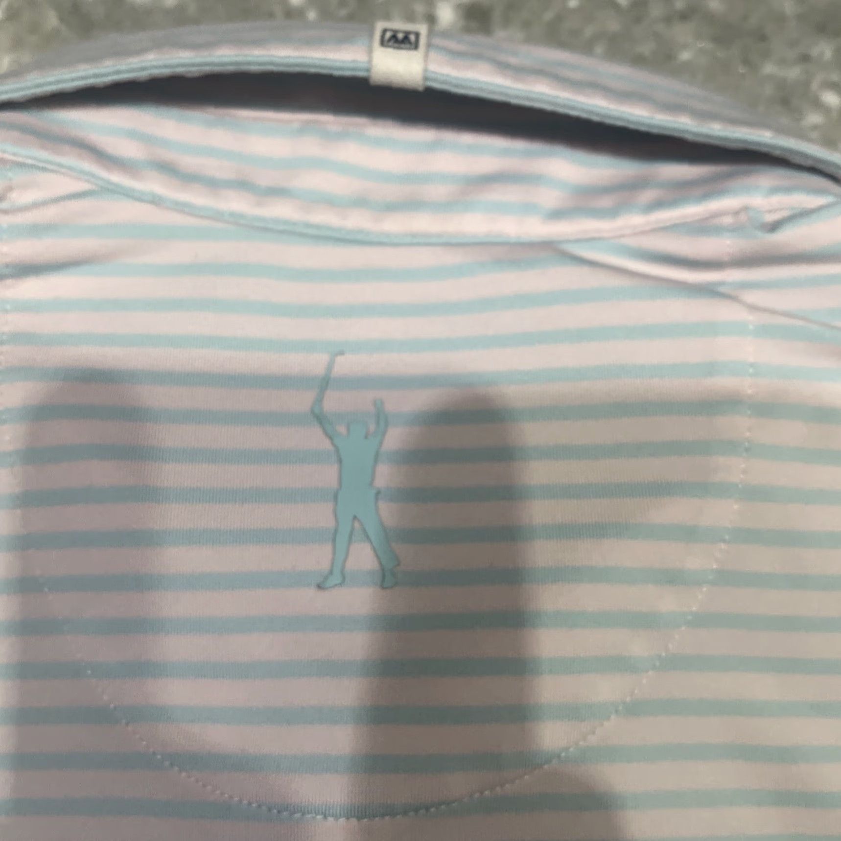 Mizzen+Main Mizzen+Main Phil Mickelson Mens Polo Shirt Golf Size M Blue Stripe Shirt Mens Size US M / EU 48-50 / 2 - 5 Thumbnail