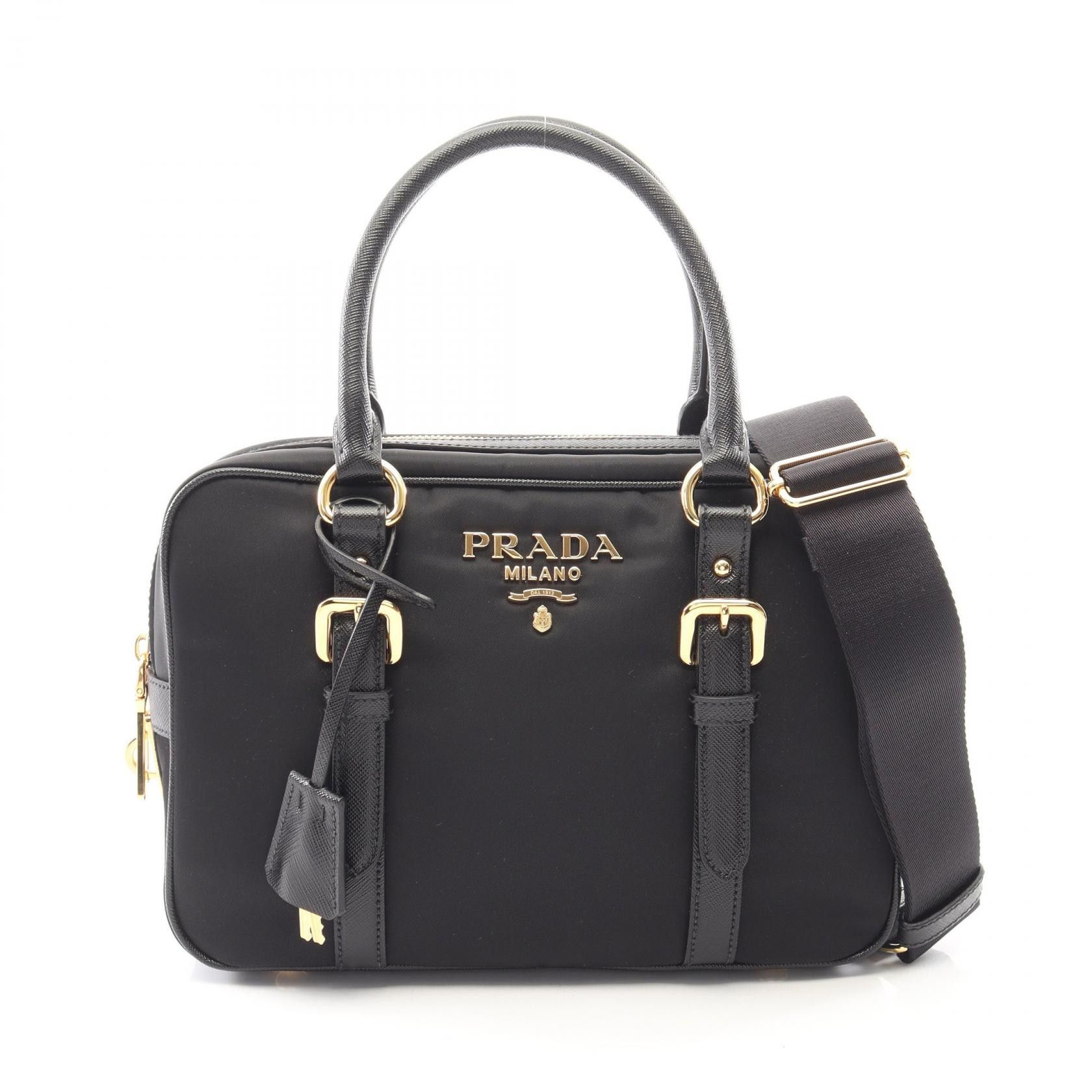 Prada Prada Prada TESSUTO SAFFIANO 2way handbag Textile Handbag 1BB088 DUTY FREE for USA Size ONE SIZE - 1 Thumbnail