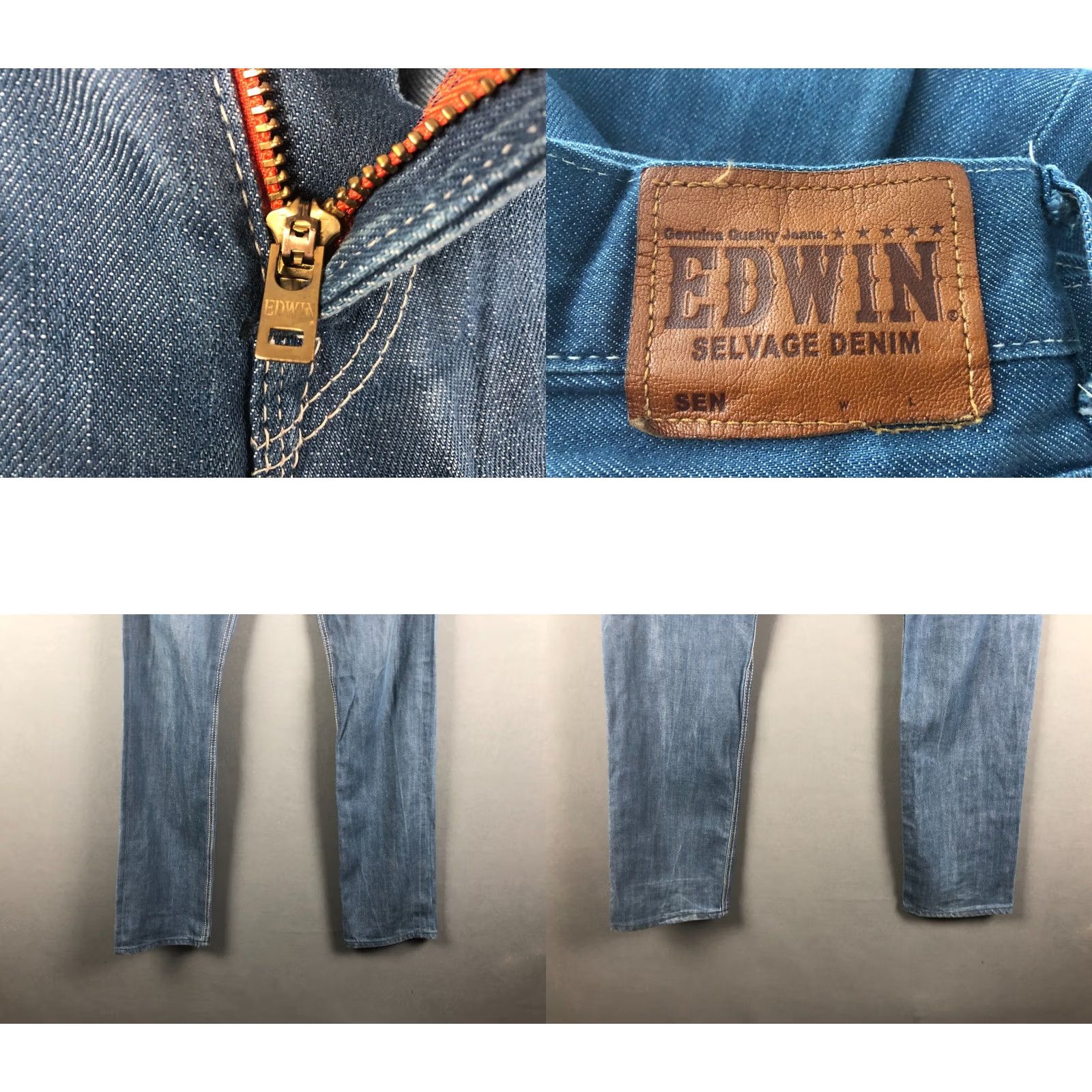 Edwin Edwin Jeans Men 32x34 Denim Cotton Blue Straight Regular Vintage No Size US 32 / EU 48 - 8 Thumbnail