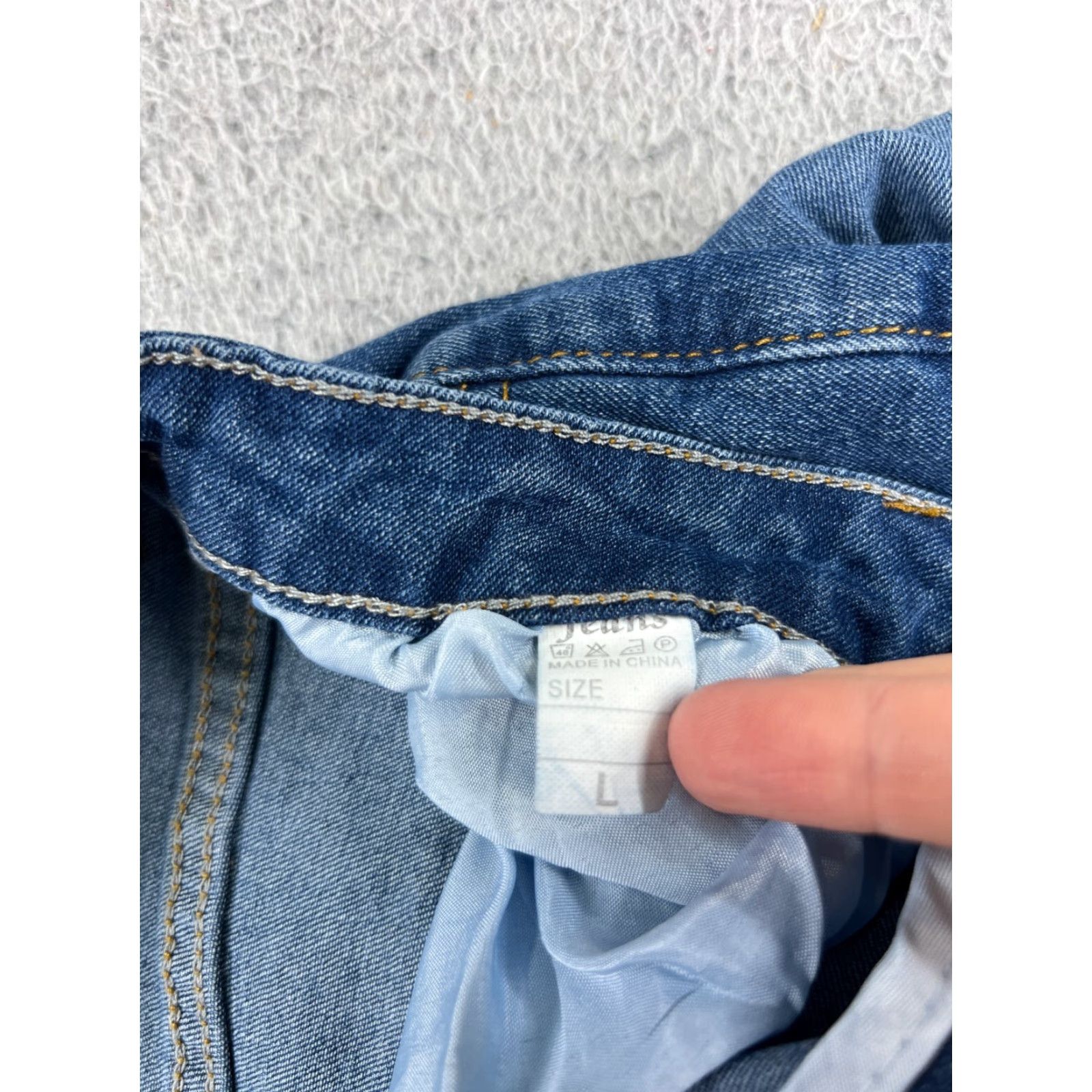 Vintage Pants Jeans Womens 27 Blue Denim Flared Mid Rise Cotton Blend Distressed 5-Pocket Style Size 27" / US 4 / IT 40 - 3 Thumbnail
