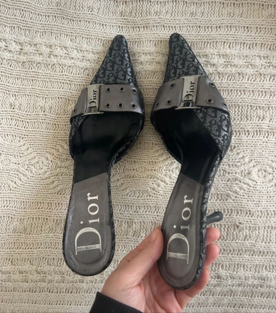 Dior Dior Monogram Vintage Y2K Galliano Heels Size US 7 / IT 37 - 1 Thumbnail