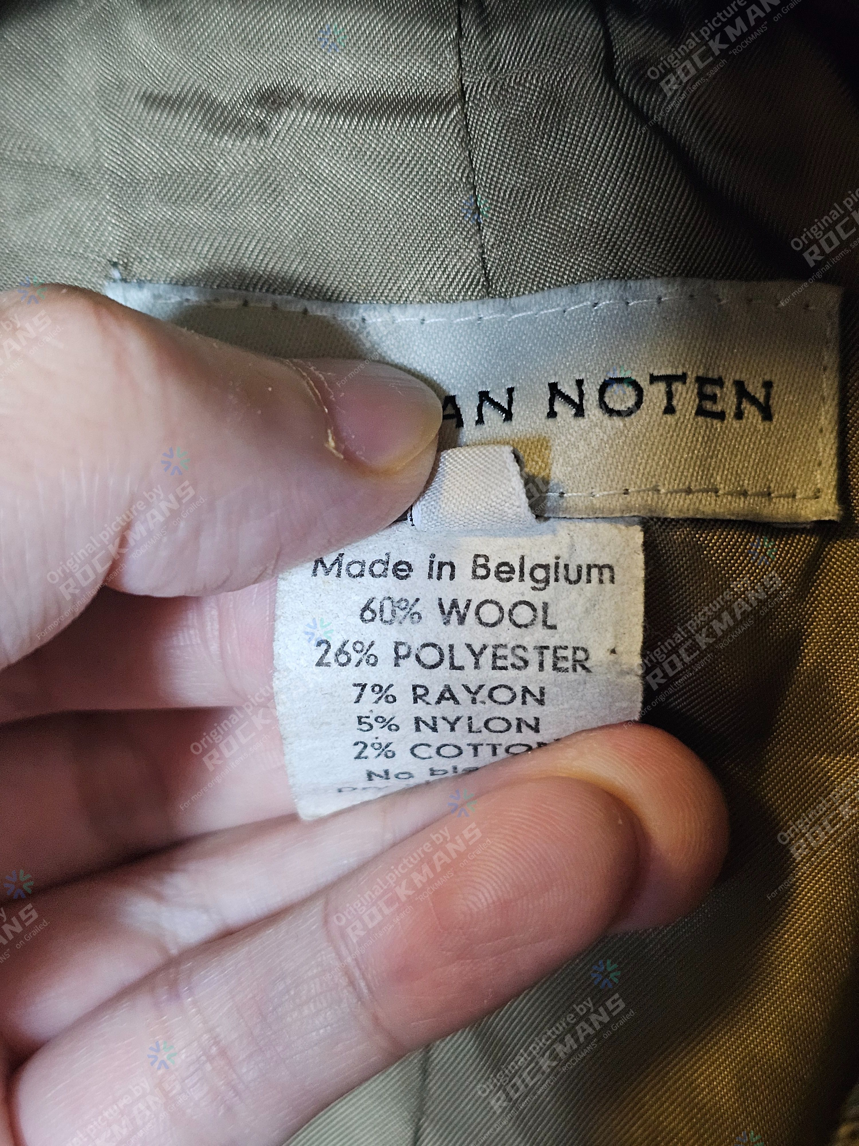 Dries Van Noten Dries Van Noten Men's Bilbo Glen Plaid Wool Size 46 Size 46L - 7 Thumbnail