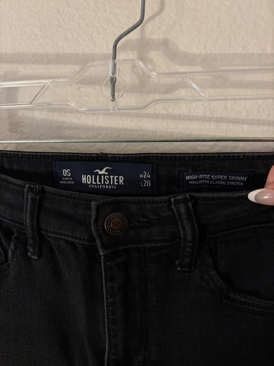 Hollister hollister black high-rise super skinny jeans Size 25" / US 0 / IT 36 - 3 Thumbnail