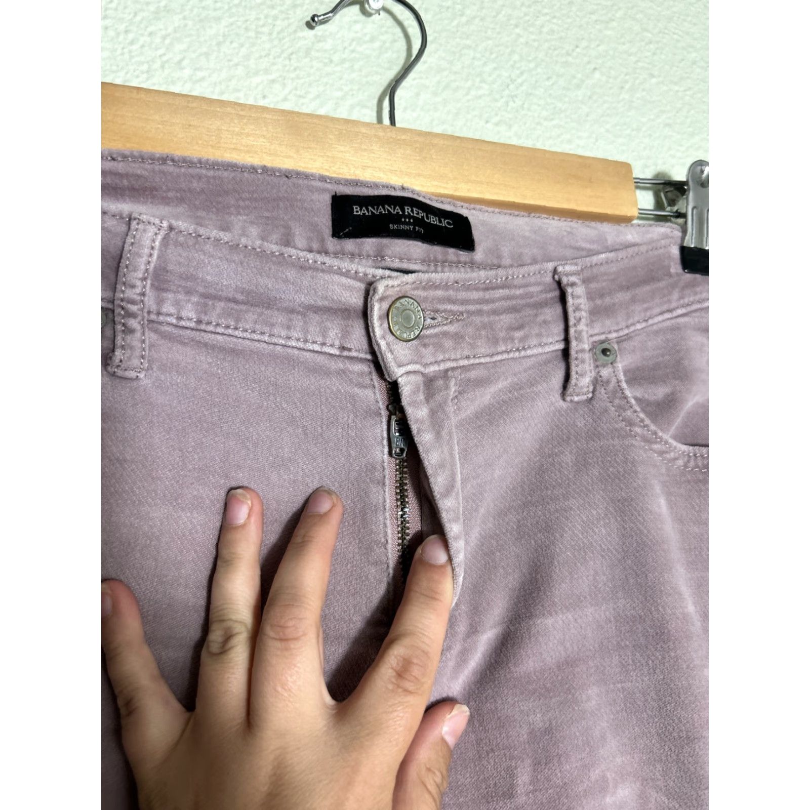 Banana Republic VINTAGE Banana Republic Womens Pants Skinny Corduroy Pink 8 Regular 34x29 Chino Mens Womens Boys Girls Size 30" / US 8 / IT 44 - 6 Thumbnail